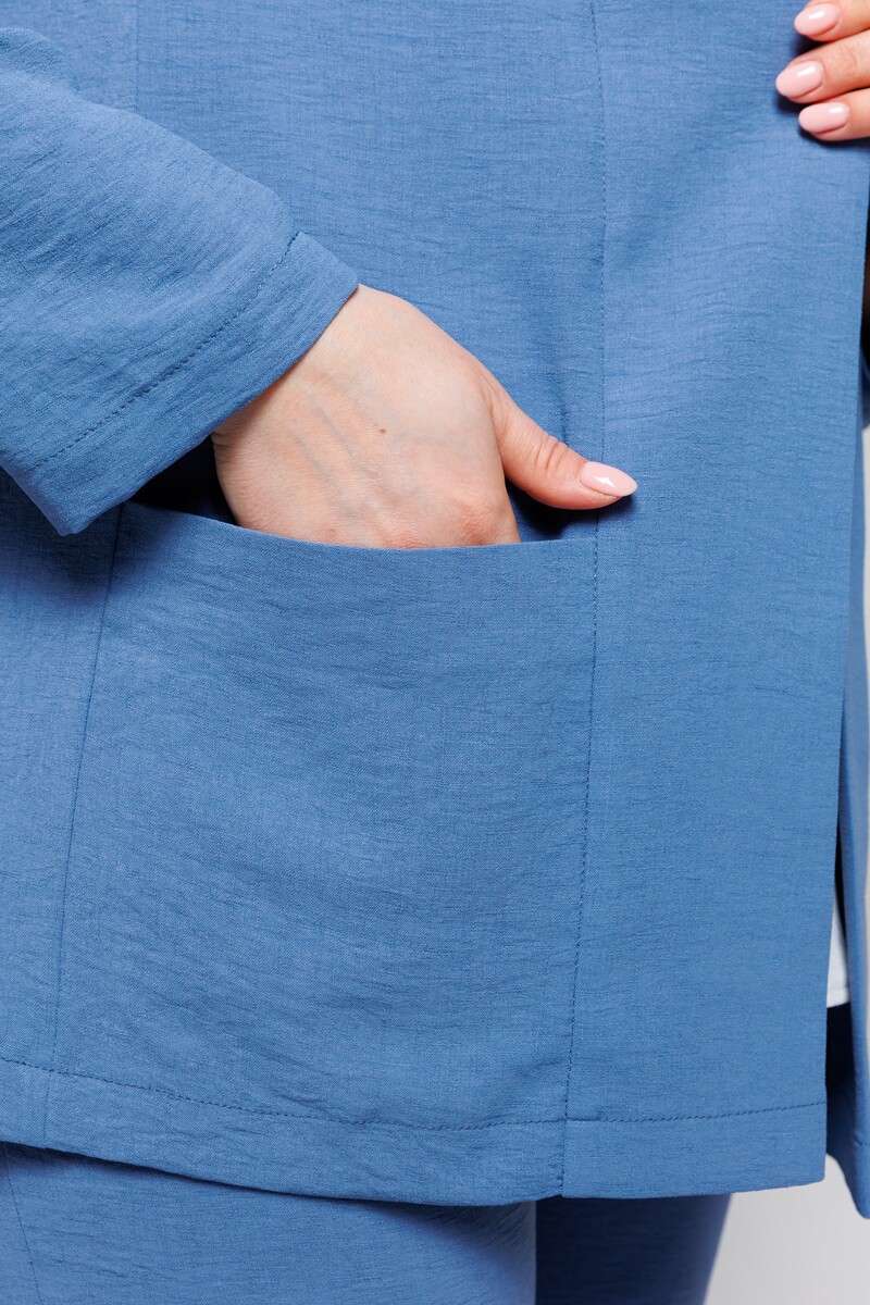 Жакет Прима линия, размер 50, цвет синий 09139508 - фото 5