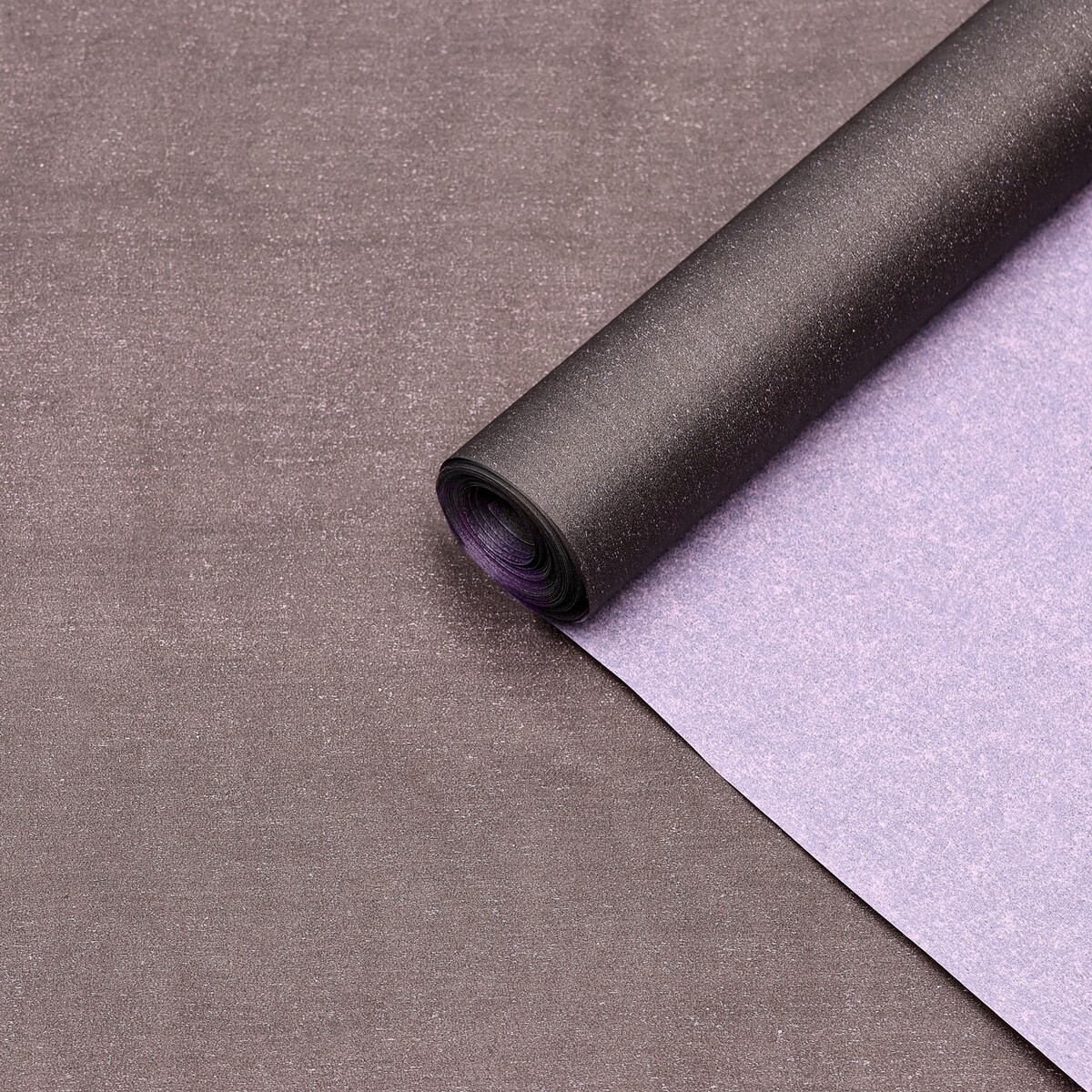 Пергамент флористический черно-сиреневый, 0,6 х 10 м, 52 г/м2 пергамент силиконизированный в листах gurmanoff 38×42 см набор 5 штук