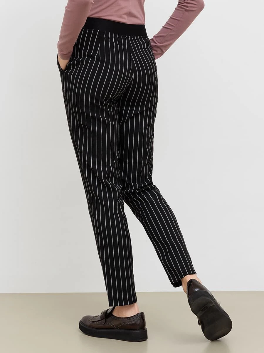 Брюки женские Mark Formelle, размер 46, цвет полоска на черном 09176001 - фото 3