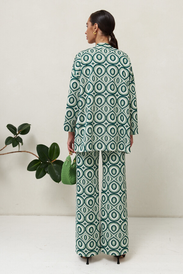 Кардиган брюки Eliseeva Olesya, размер 42, цвет зеленый 09181102 - фото 2