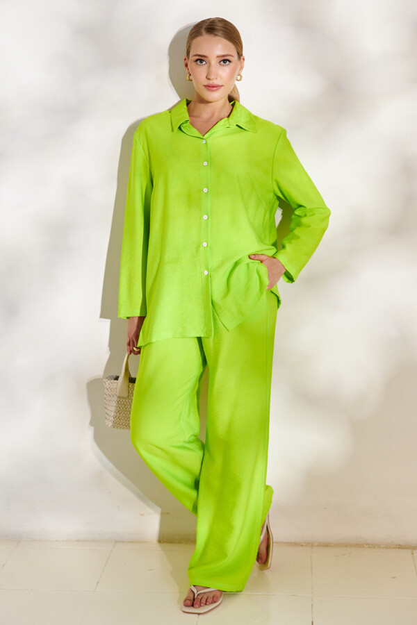 Рубашка брюки Eliseeva Olesya, размер 42, цвет зеленый 09181111 - фото 1