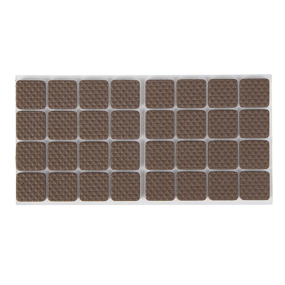 Накладка мебельная квадратная тундра, размер 18 х 18 мм, 32 шт., полимерная, коричневая накладка на цилиндровый механизм cappio квадратная сатиновый никель комплект