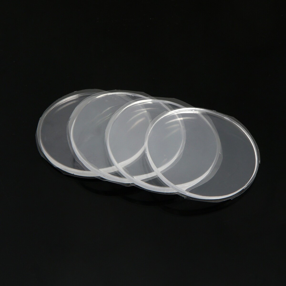 Накладка мебельная круглая тундра, d=70 мм, 4 шт, прозрачная накладка силикон ibox crystal для xiaomi redmi note 11s 5g прозрачная