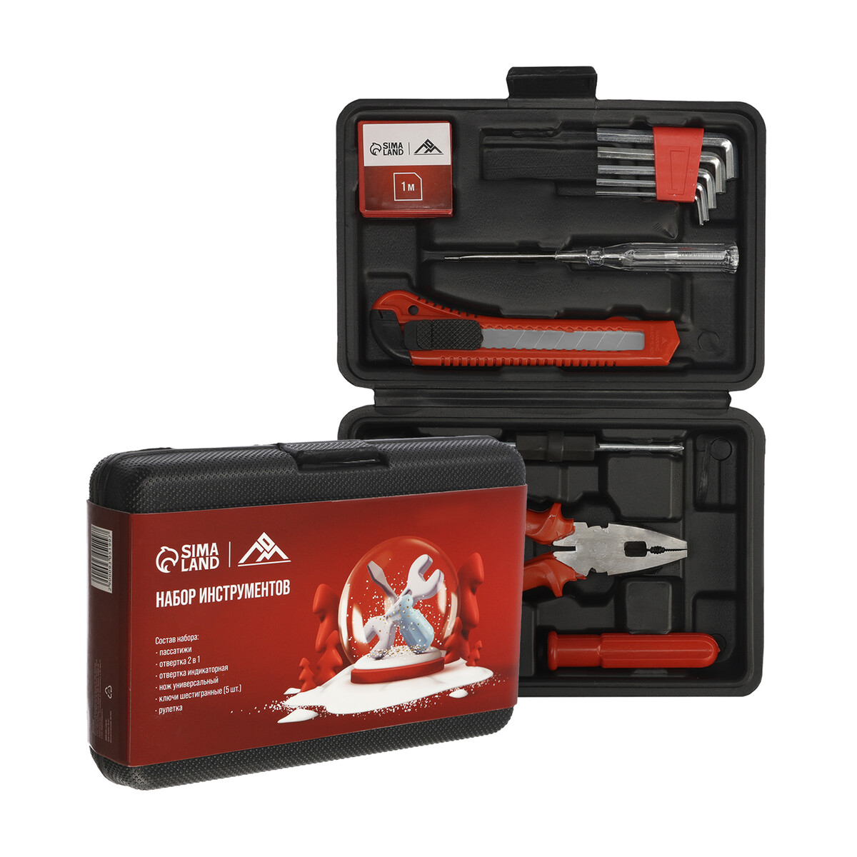 

Набор инструментов в кейсе лом, в подарочной упаковке