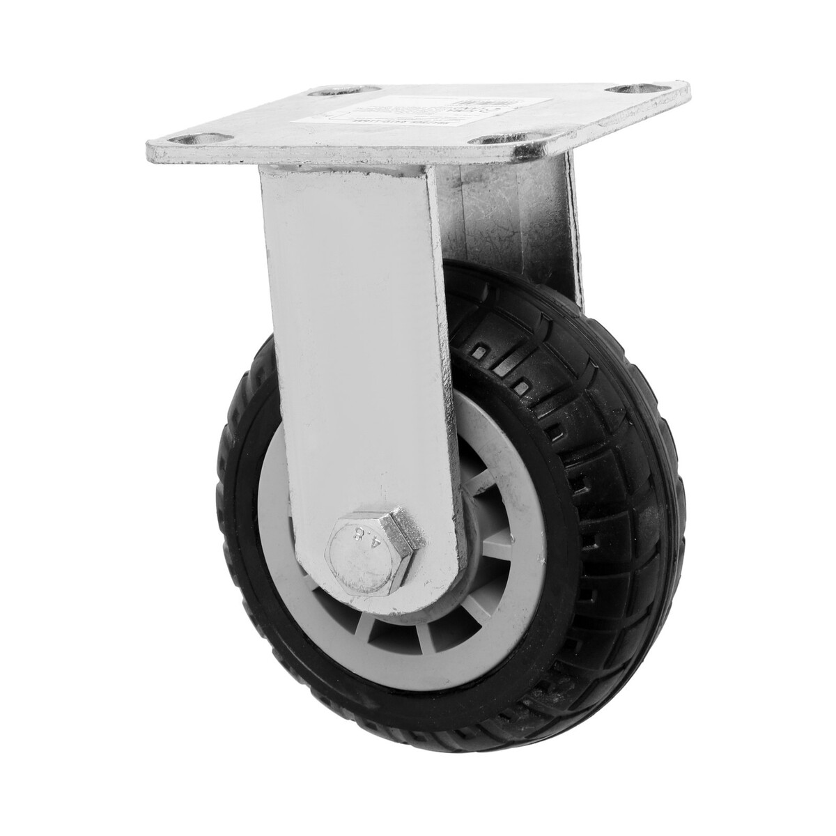 Колесо для транспортных тележек, d=125, на площадке покрытие резина колесо промышленное резина pr 100х30х126 мм поворотное мави про