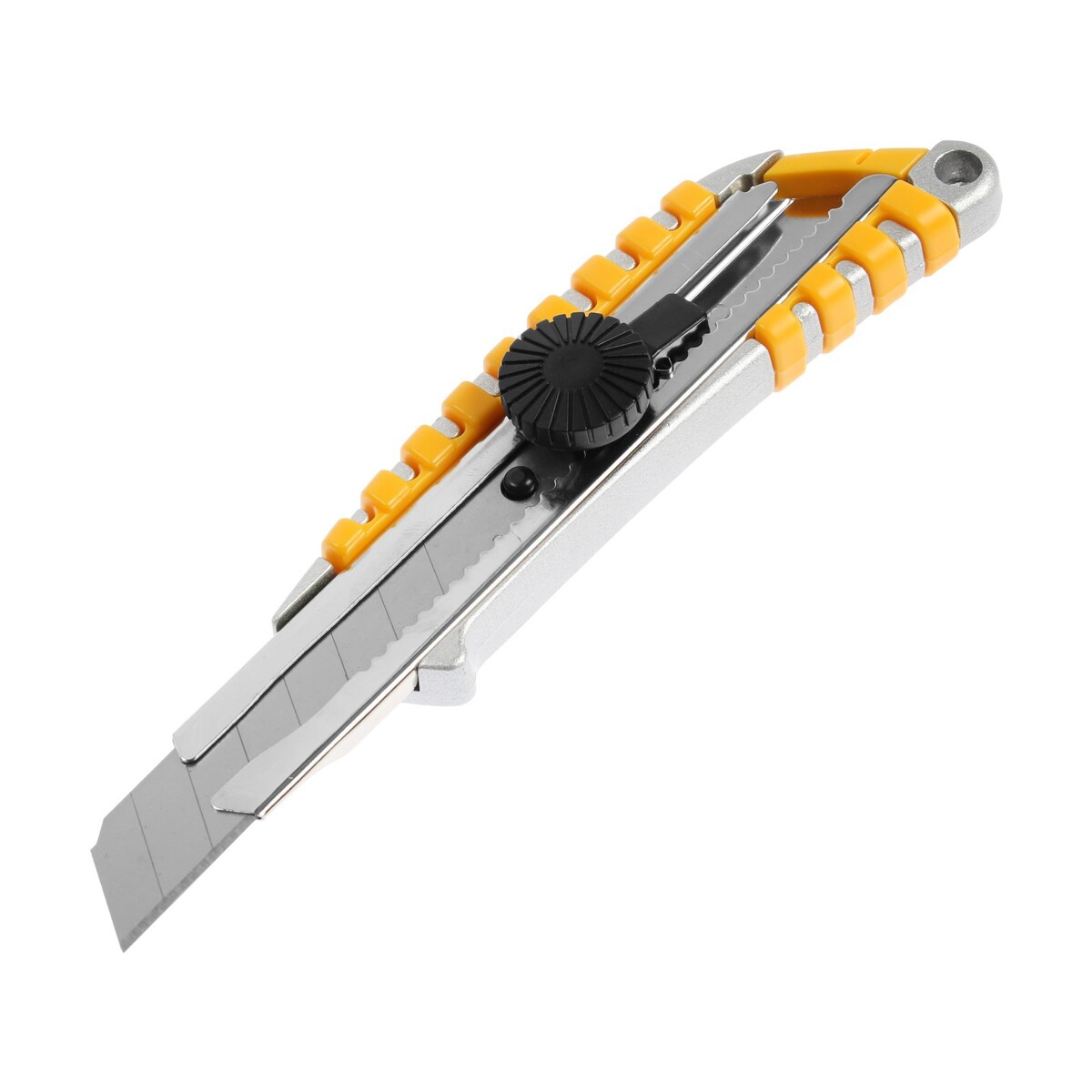 Нож универсальный тундра, прорезиненный металлический корпус, винтовой фиксатор, 18 мм нож универсальный тундра металлический корпус 18 мм