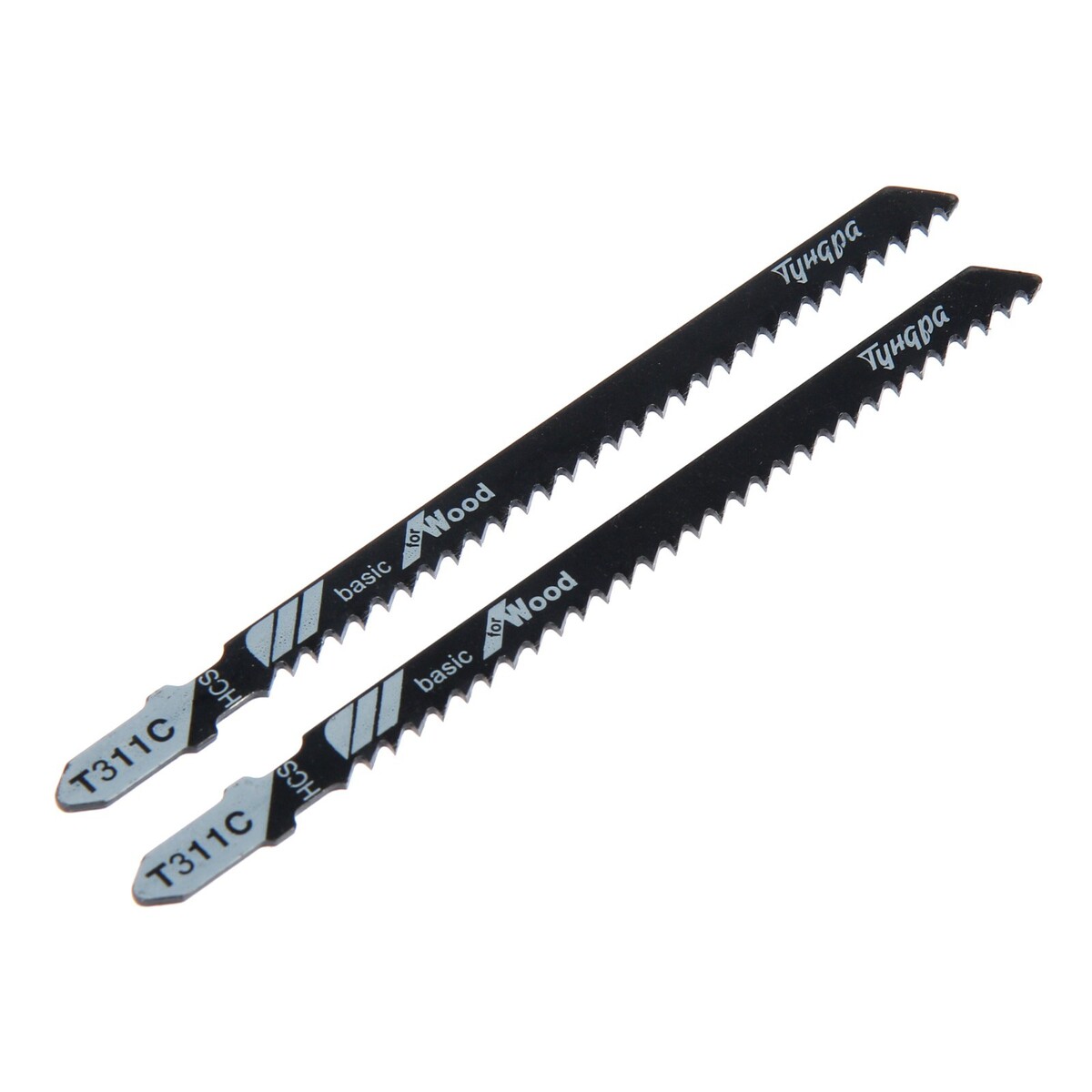 

Пилки для лобзиков тундра, по дереву, прямой грубый рез, hcs, 100/125×3 мм, 2 шт.