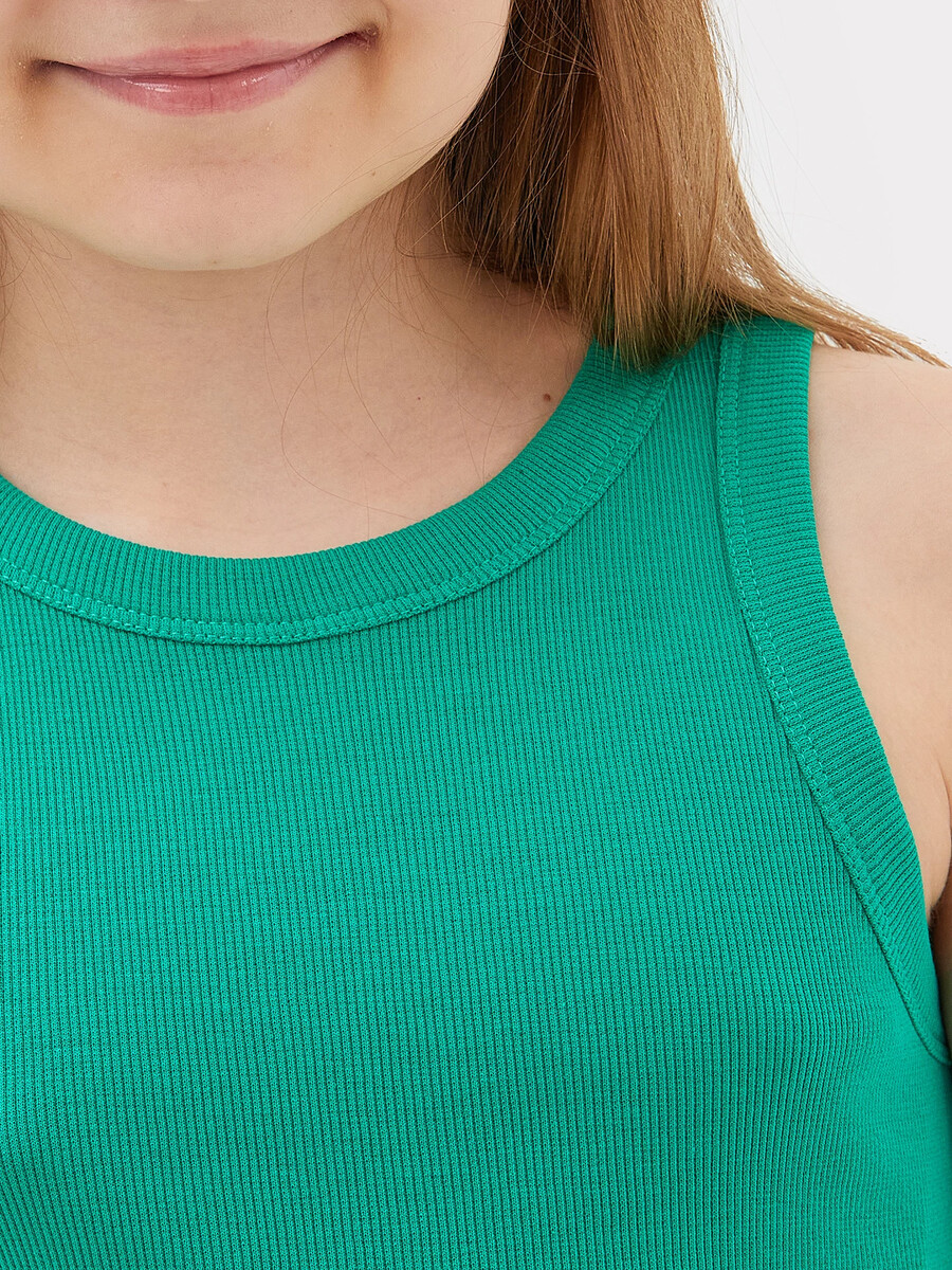 Топ для девочек в изумрудно-зеленом цвете Mark Formelle, размер рост 140 см 09223140 - фото 3