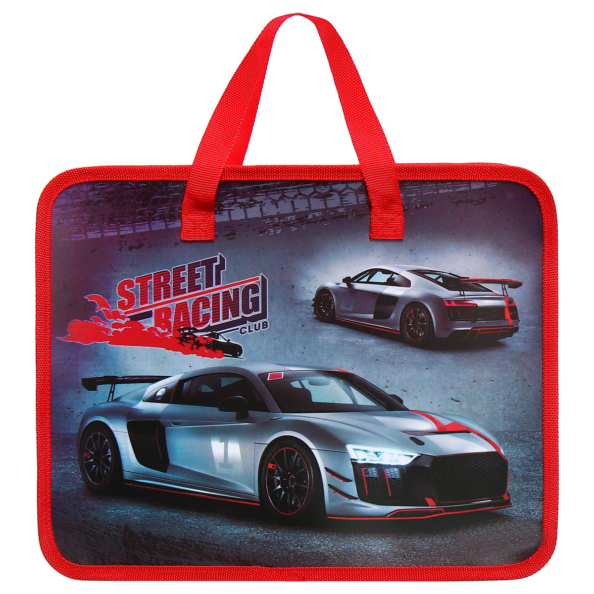 

Папка с ручками пластиковая а4 calligrata, Красный;серый