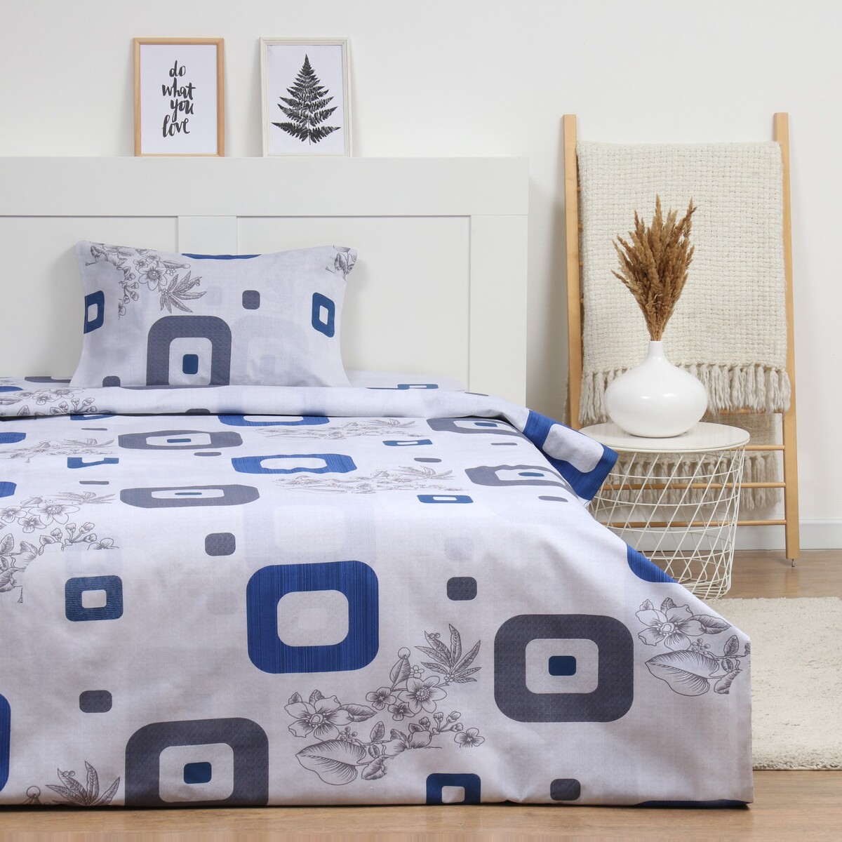 Комплект постельного комплект постельного белья евро sofi de marko ахиллес синий