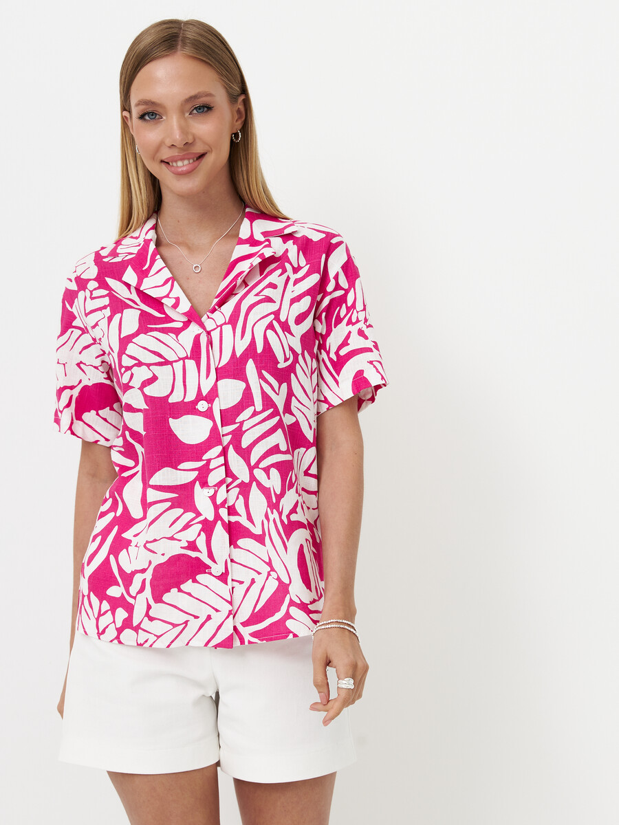 Блуза рубашка LONA, размер 42, цвет розовый 09437559 - фото 4