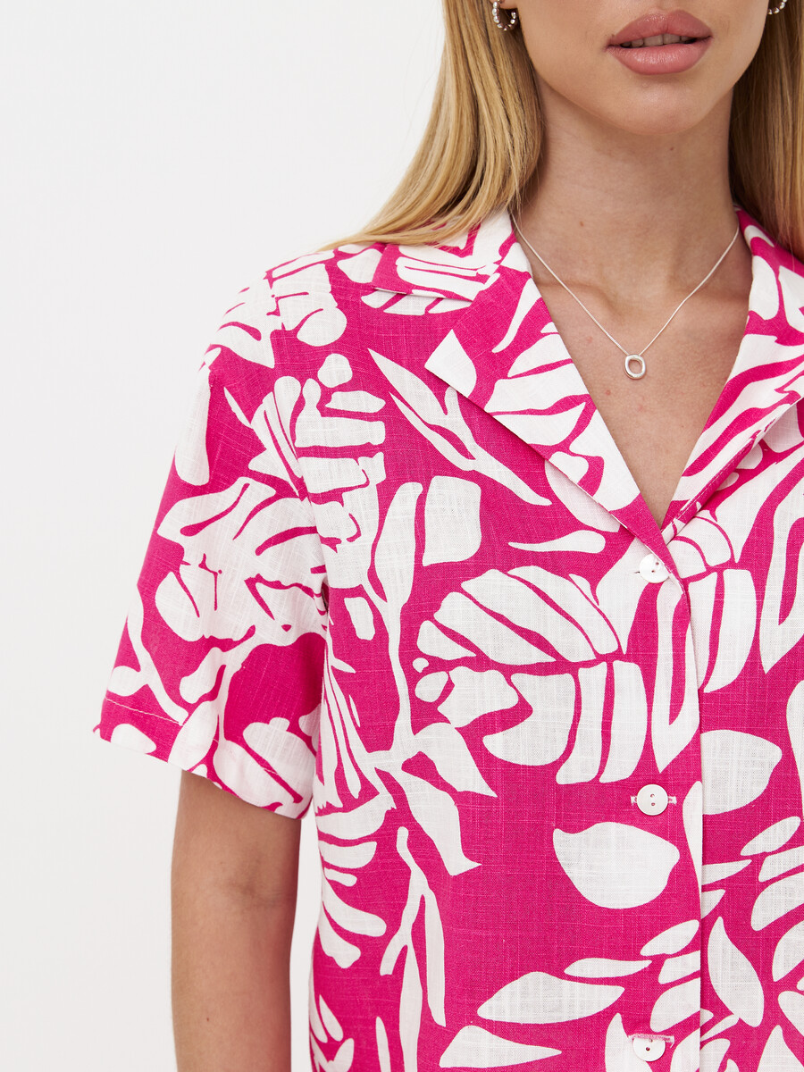 Блуза рубашка LONA, размер 42, цвет розовый 09437559 - фото 3