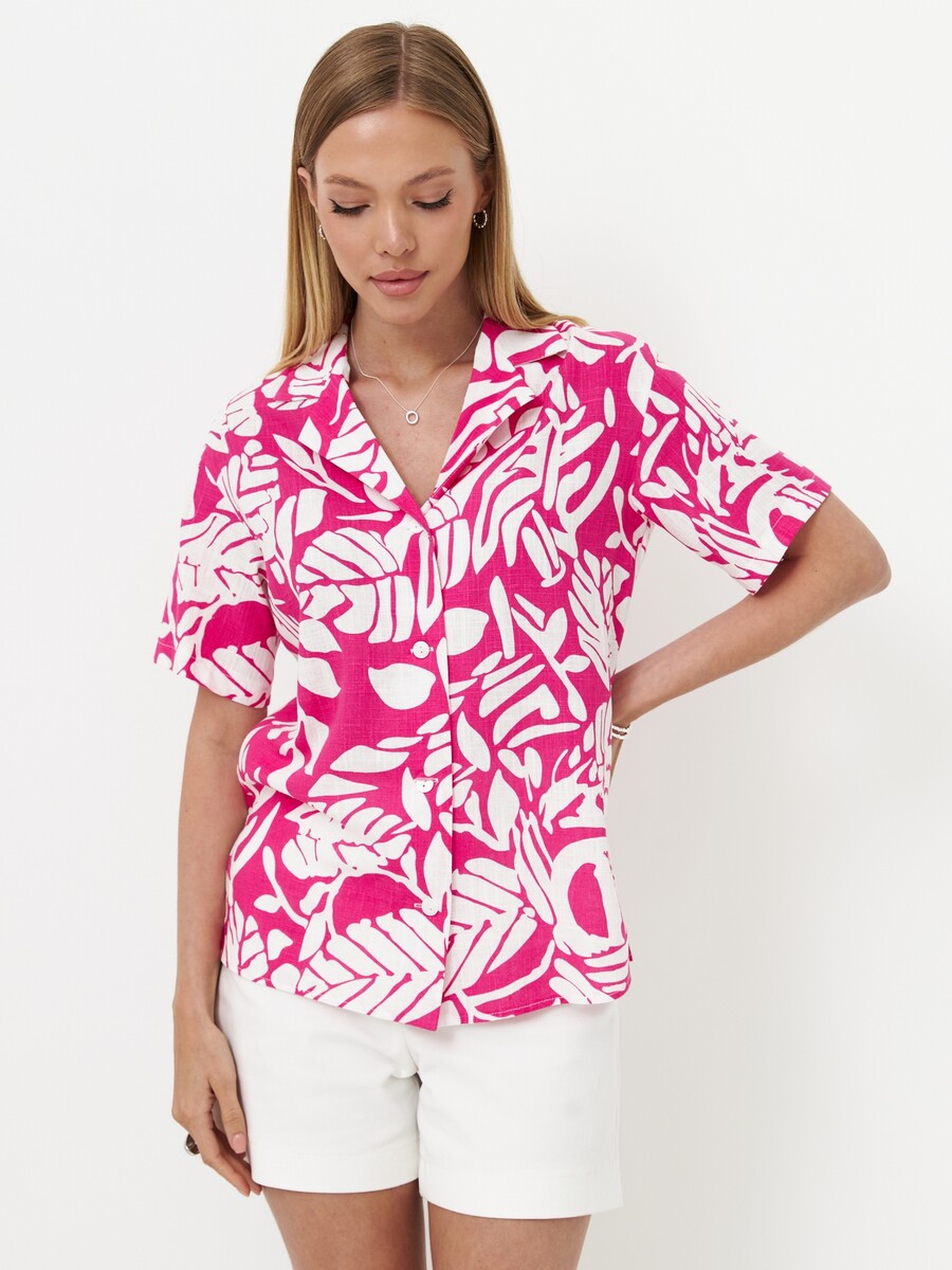 Блуза рубашка LONA, размер 42, цвет розовый 09437559 - фото 1