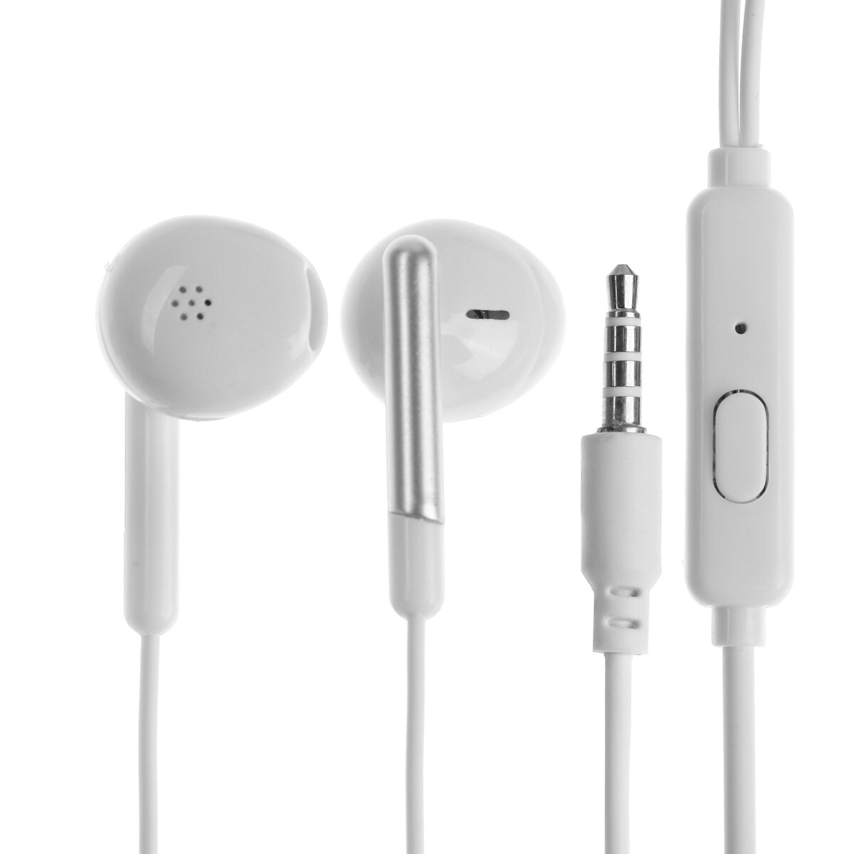 Наушники r-8, проводные, вкладыши, микрофон, 1 м, jack 3.5 мм, белые наушники usams stereo headset ep 42 jack 3 5mm белые sj475hs02