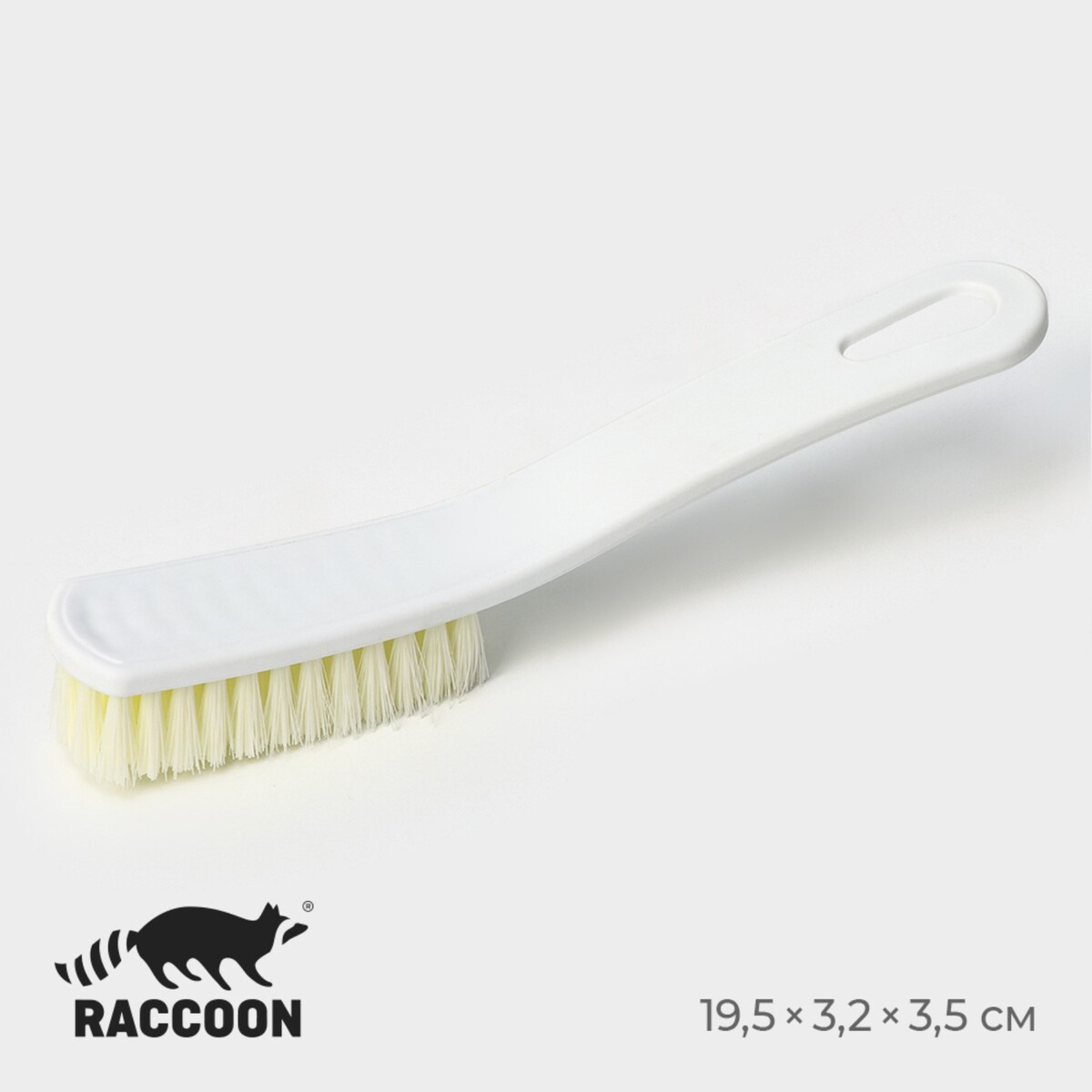 Щетка с ручкой raccoon breeze, 19,5×3 см, ворс 7,5×2,6×2 см щетка для мытья посуды raccoon breeze 24×6 см ворс 2 5 см