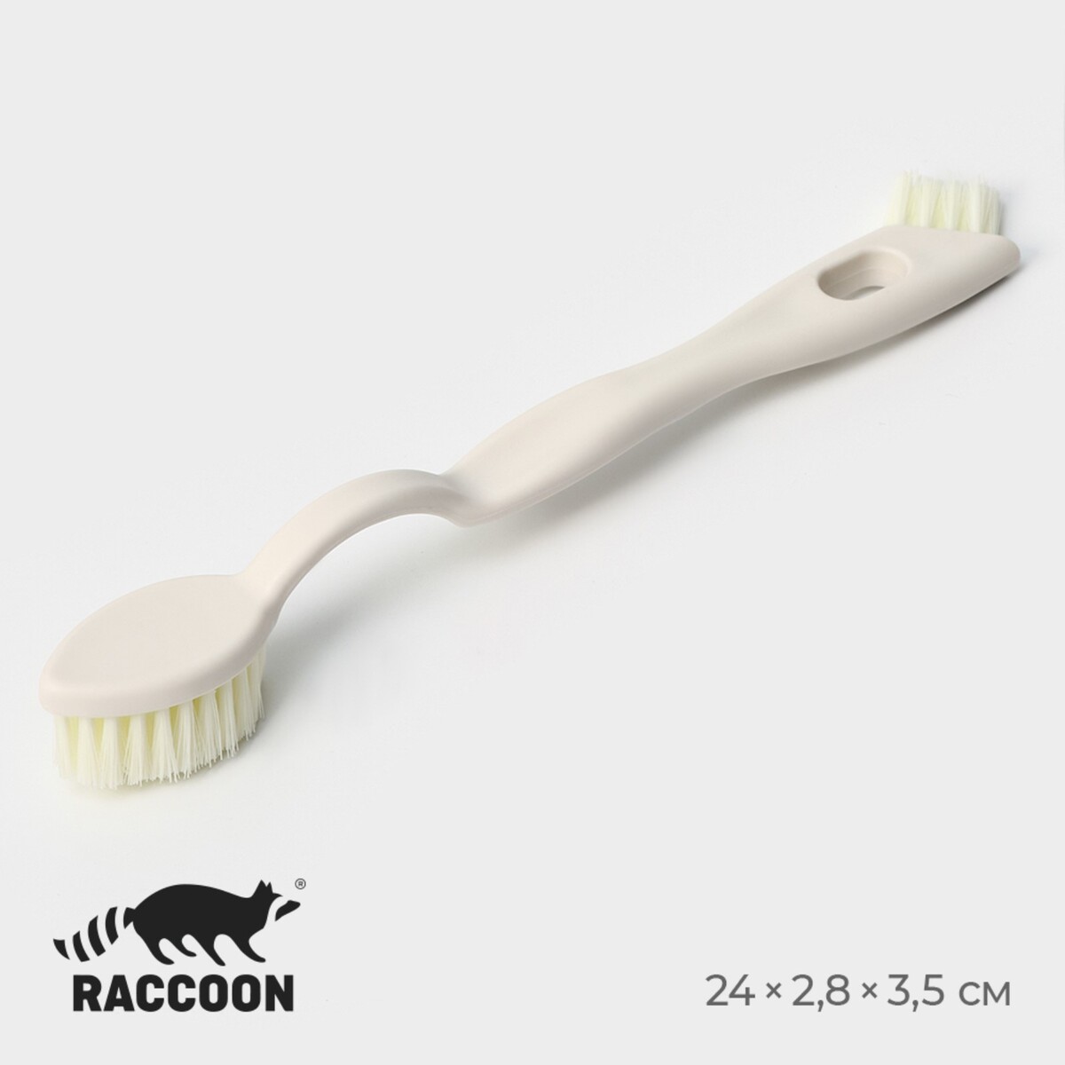 Щетка двойная универсальная raccoon breeze, 24×2,8 см, ворс 2 см щетка для посуды raccoon breeze круглая 12×5 см ворс 2 5 см