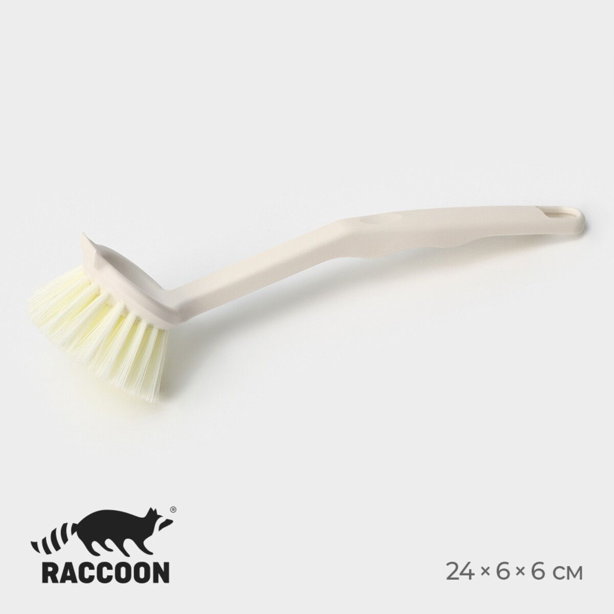 Щетка для мытья посуды raccoon breeze, 24×6 см, ворс 2,5 см щетка для пола и мытья труднодоступных мест стыков с водосгоном raccoon ворс углом 3 см 107×22×4 5 см