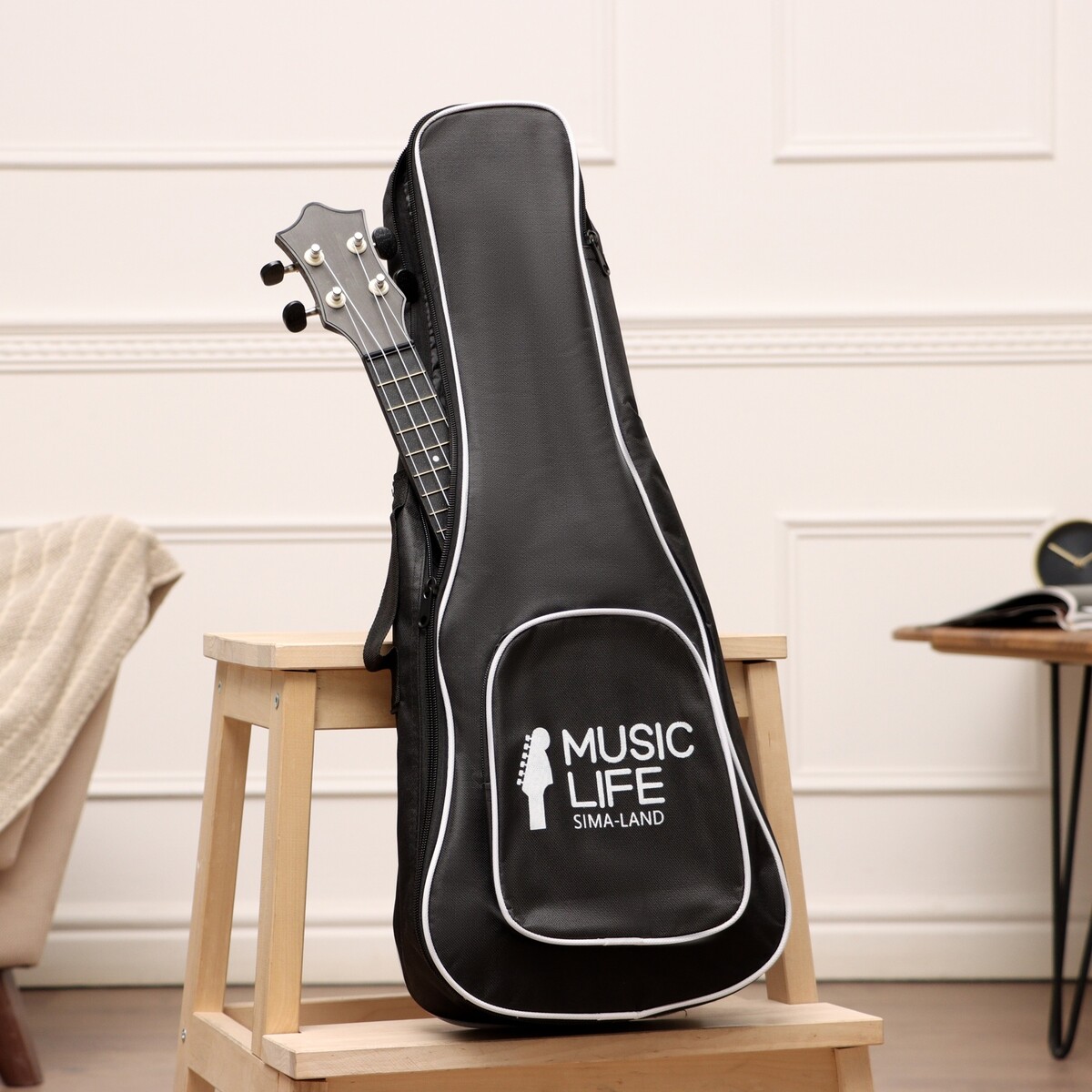 Чехол для укулеле music life, премиум, с накладным карманом, 23 дюйма Music Life
