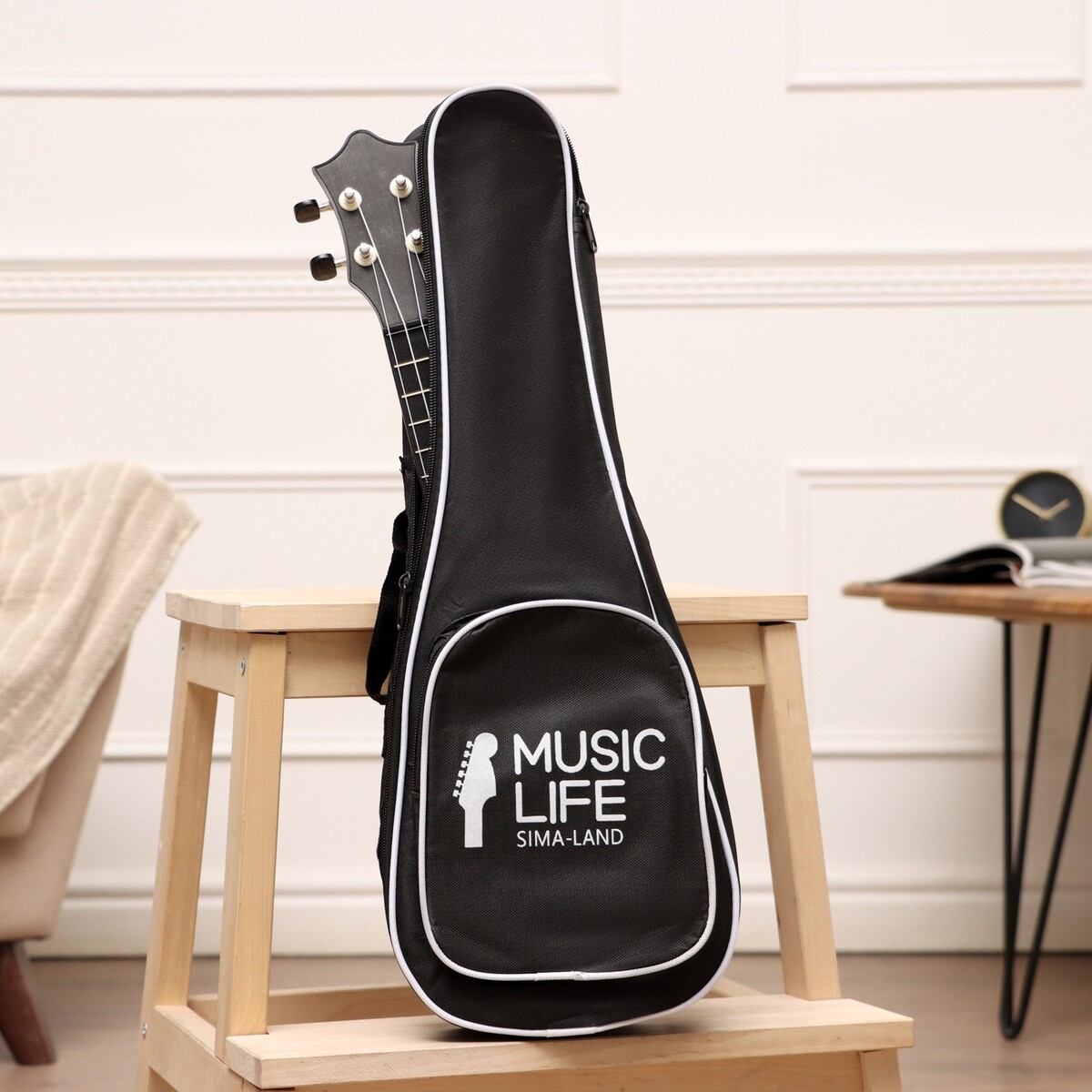 Чехол для укулеле music life, премиум, с накладным карманом, 21 дюйм Music Life