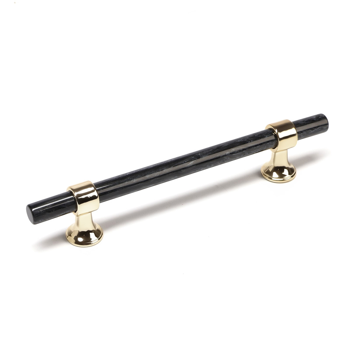 

Ручка-скоба cappio pk106, м/о 128 мм, d=12 мм, пластик, цвет графит/золото