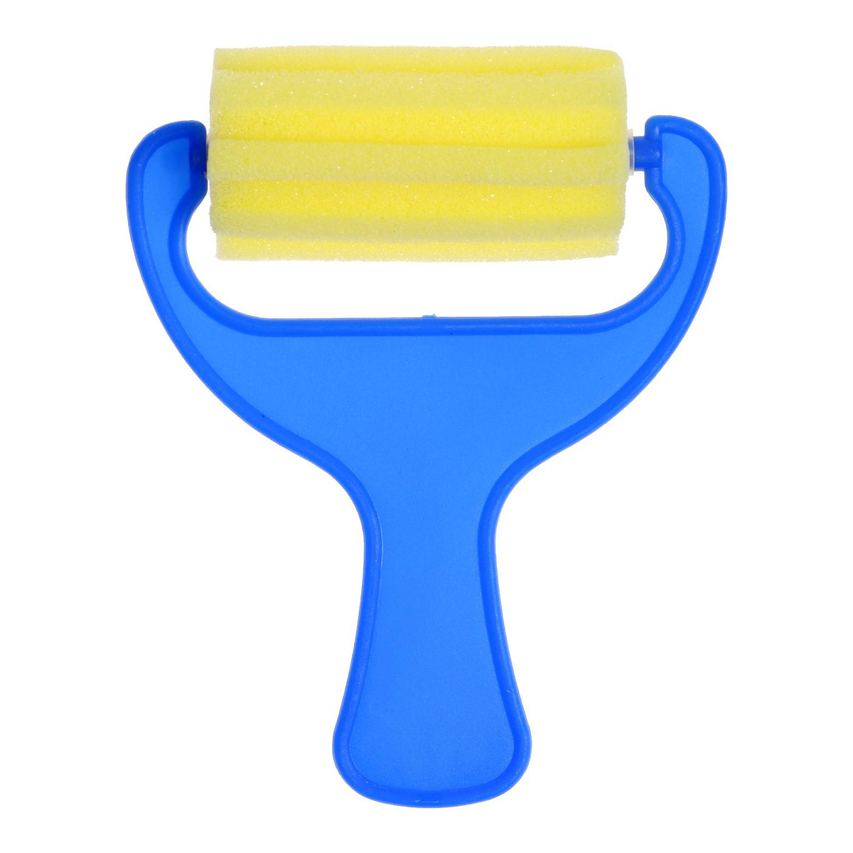 

Валик для краски, поролон, фигурный, горизонтальные полоски, в пакете, 70 мм, Синий;желтый