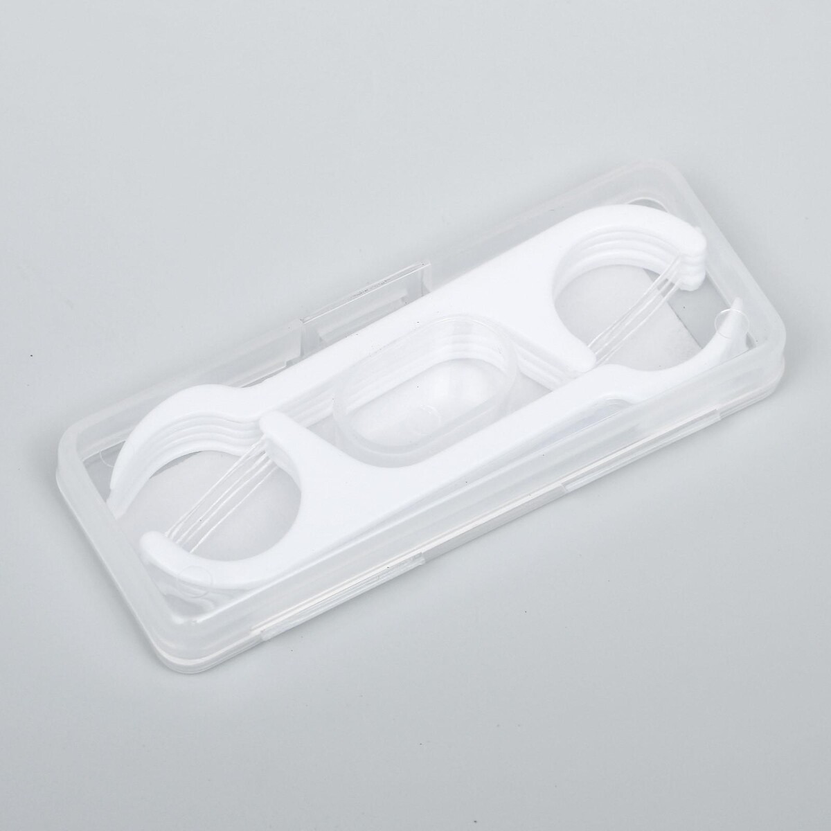 Зубная нить в пластиковом держателе, набор 10шт зубная нить в пластиковом держателе невощеная 40 шт