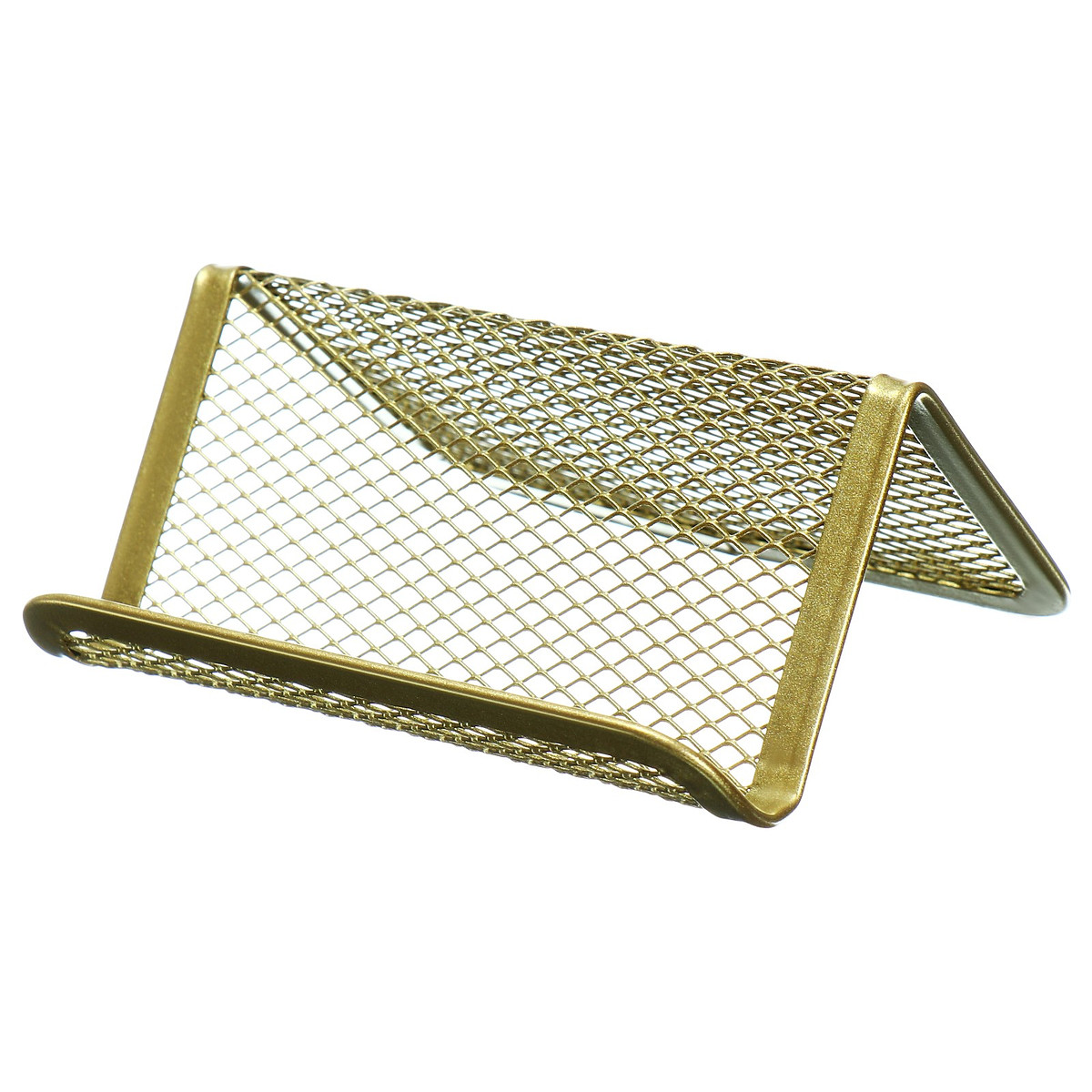 

Подставка для визиток calligrata, сетка, металлическая, золотой, Золотистый
