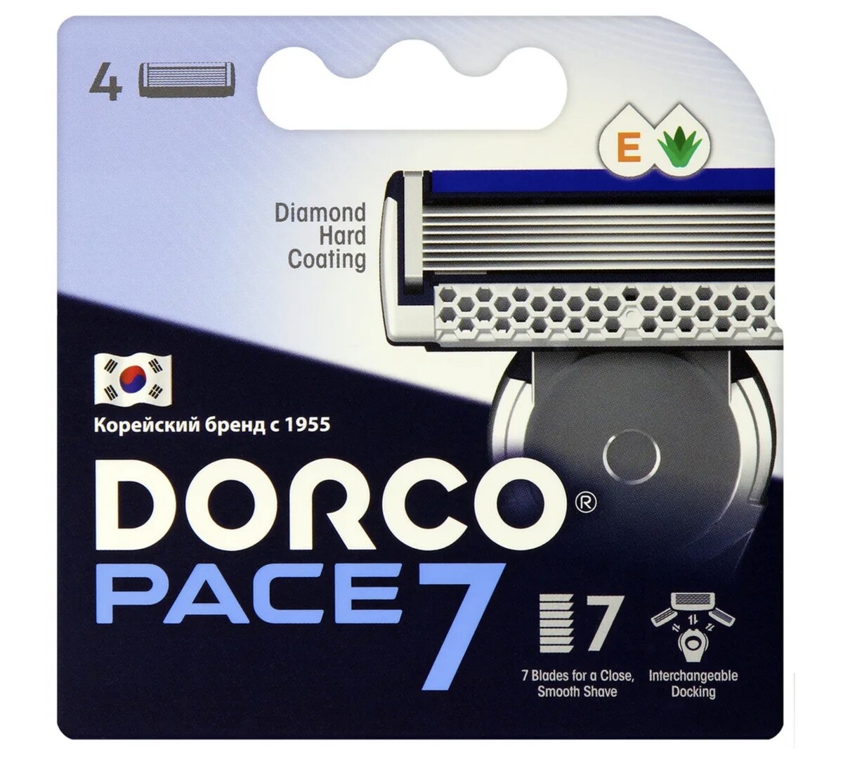 Dorco pace7 4's сменные кассеты с 7лезвиями (ю.корея) сменные кассеты для бритв gillette mach3 turbo для мужчин 2 шт