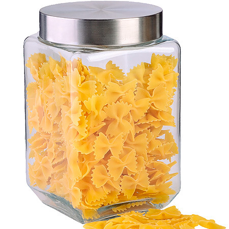 

Банка для сыпучих продуктов, Серебристый