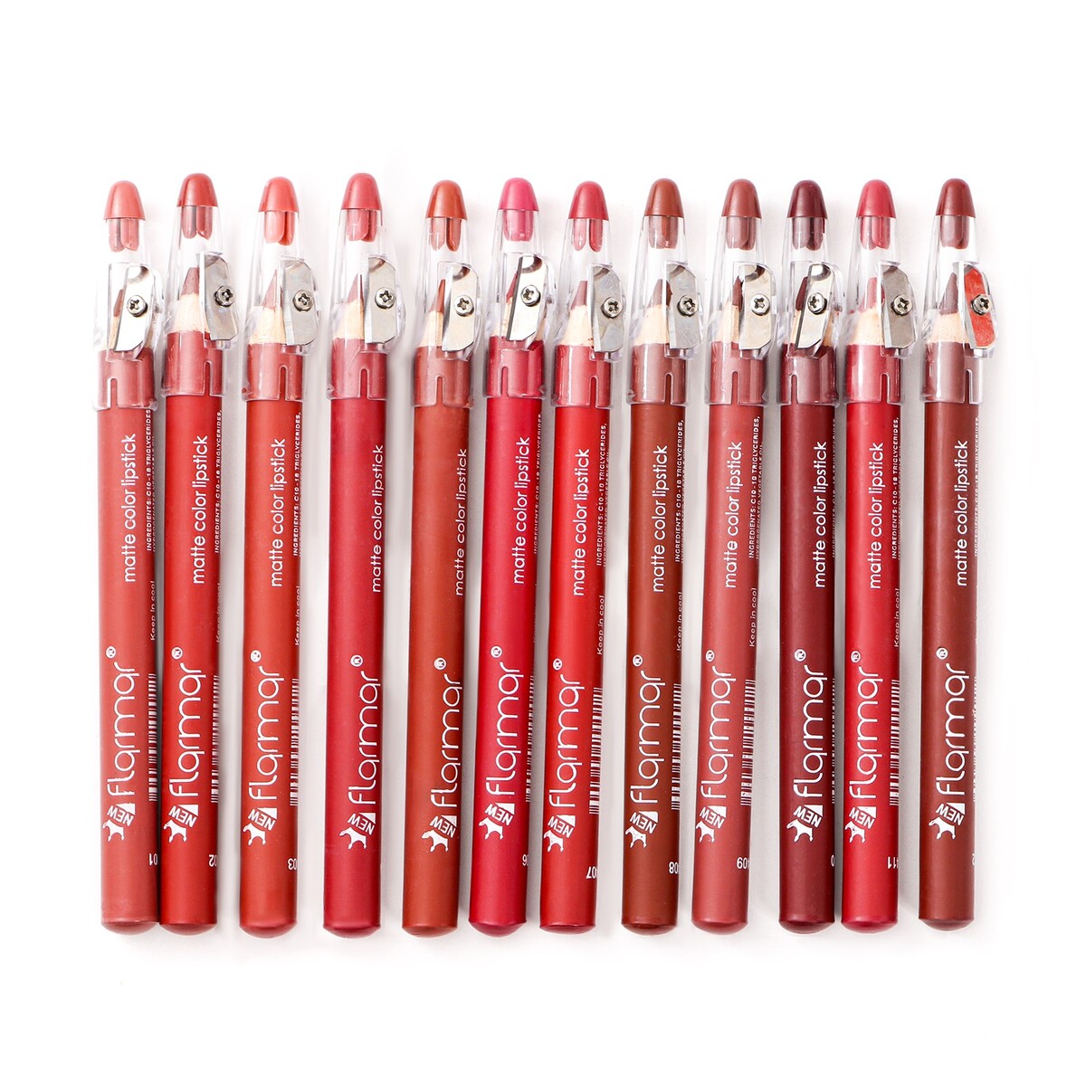Набор нюдовых карандашей для губ, 12 цветов, матовые набор маркеров тестовыделителей 6 штук 6 цветов помада