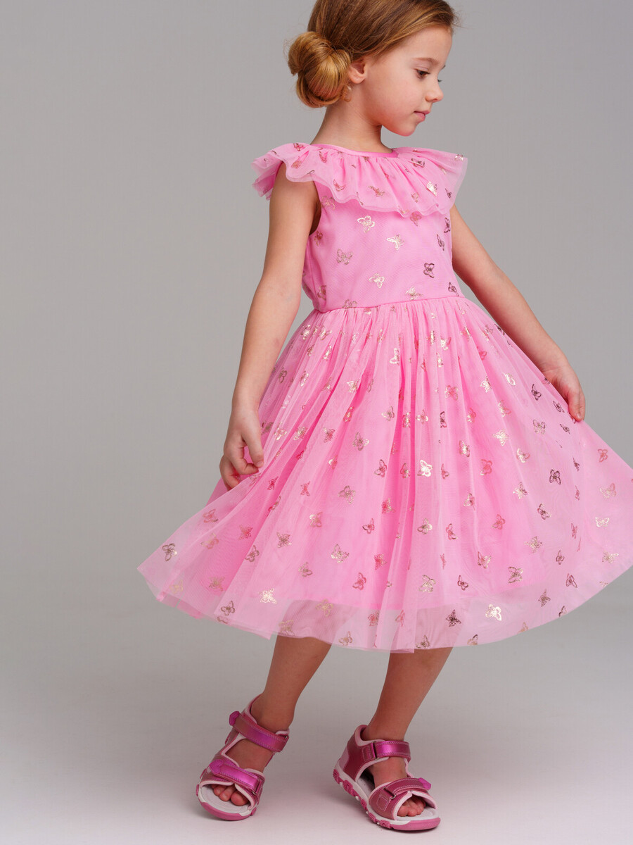 Платье PLAYTODAY, размер рост 98 см, цвет светло-розовый
