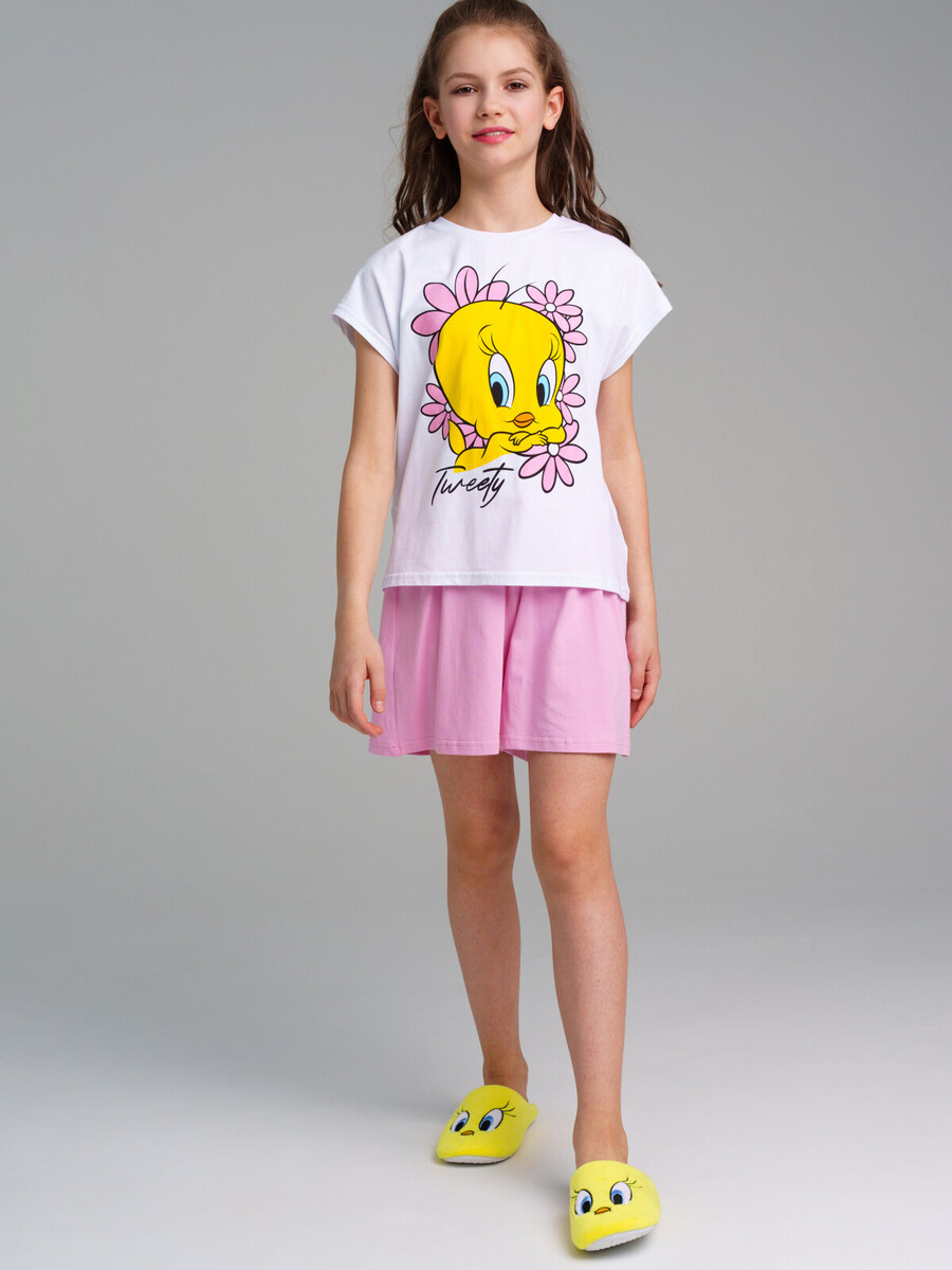 Комплект трикотажный фуфайка футболка шорты пижама