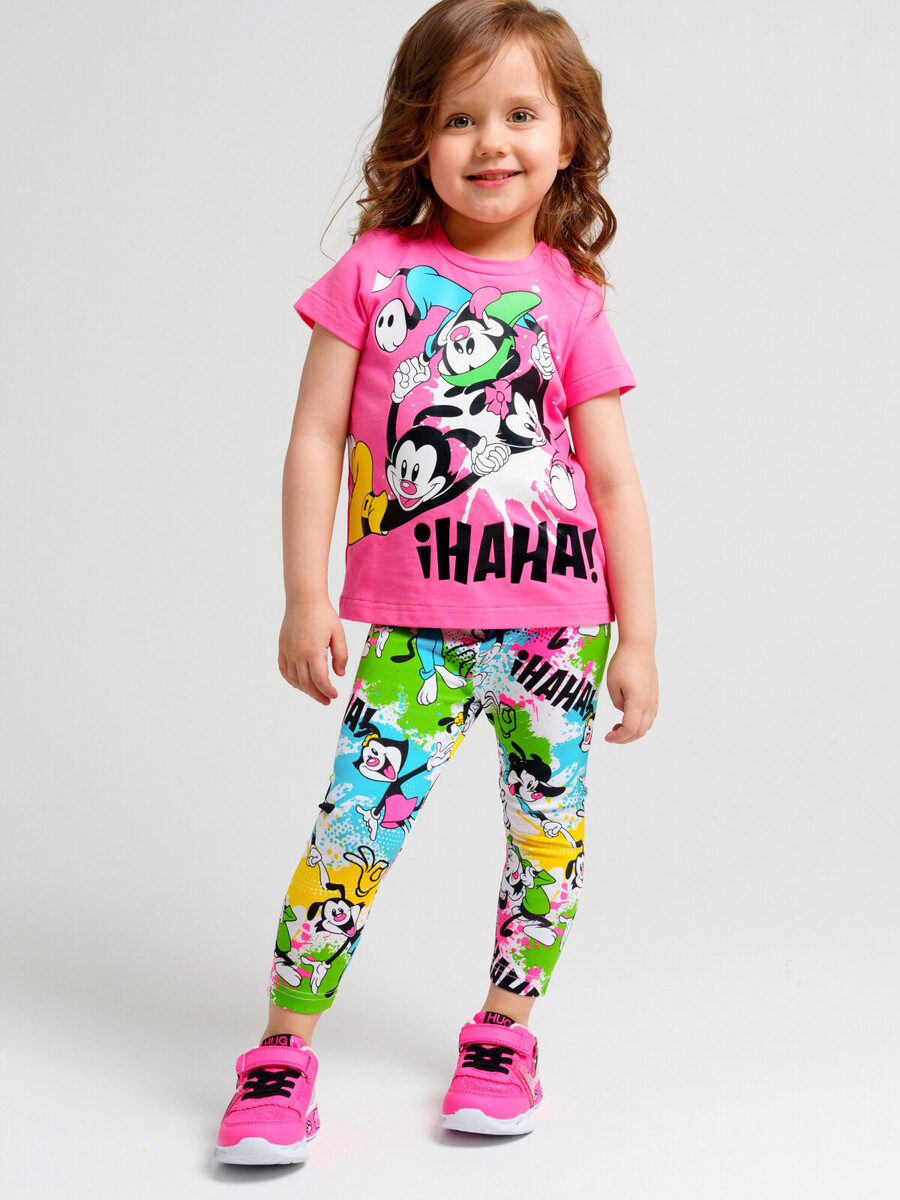 Комплект трикотажный фуфайка футболка брюки леггинсы комплект для девочки футболка леггинсы