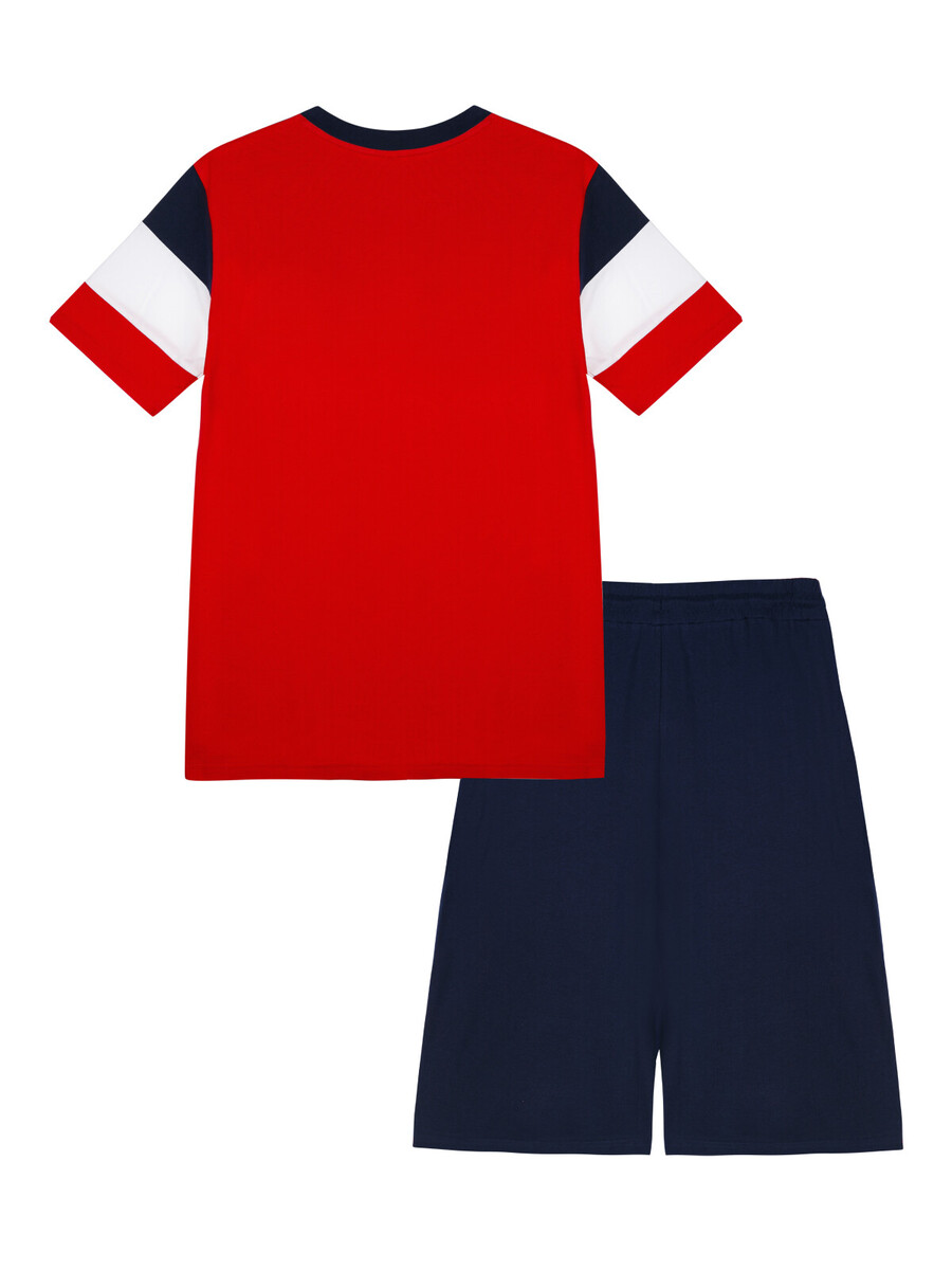 Комплект трикотажный фуфайка футболка шорты пояс PLAYTODAY, размер 48, цвет красный 09904961 - фото 2