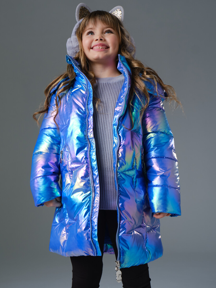 Пальто Nota Bene, размер рост 110 см, цвет фиолетовый