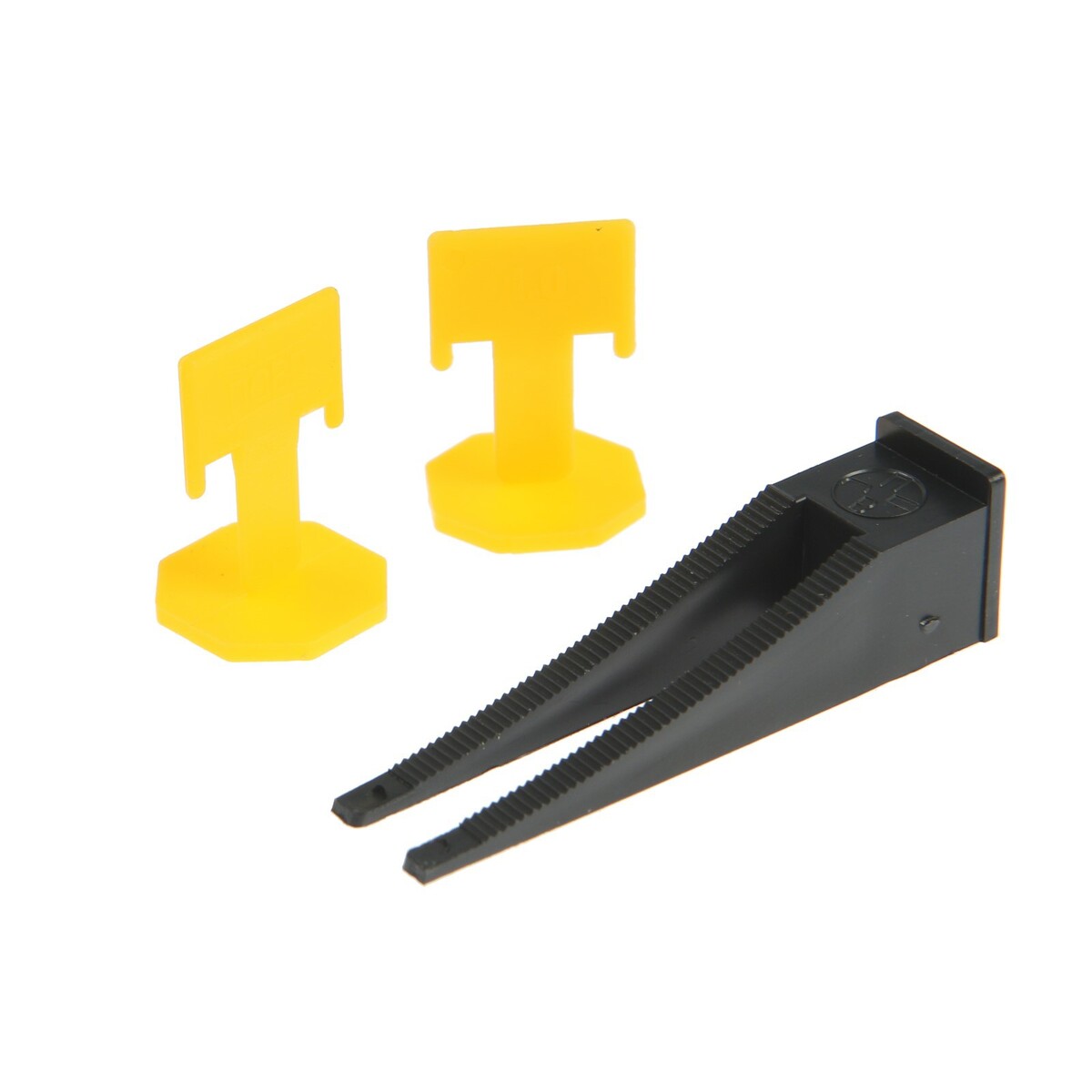 Система выравнивания плитки лом, зажим 1 мм + клин (40+40 шт), пакет средство выравнивания плитки зажим 1 5 мм
