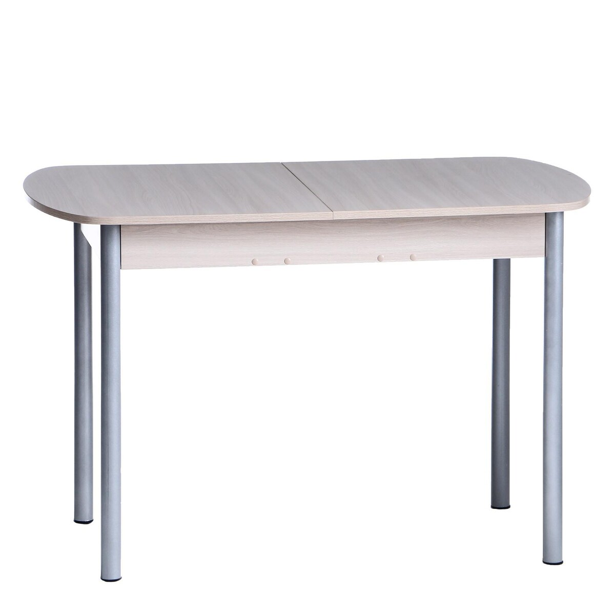 Стол универсальный стол овальный с ящиком эконом 1100х600х750 металик серый ясень шимо светлый