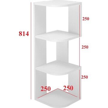 Полка угловая настольная и навесная лео 