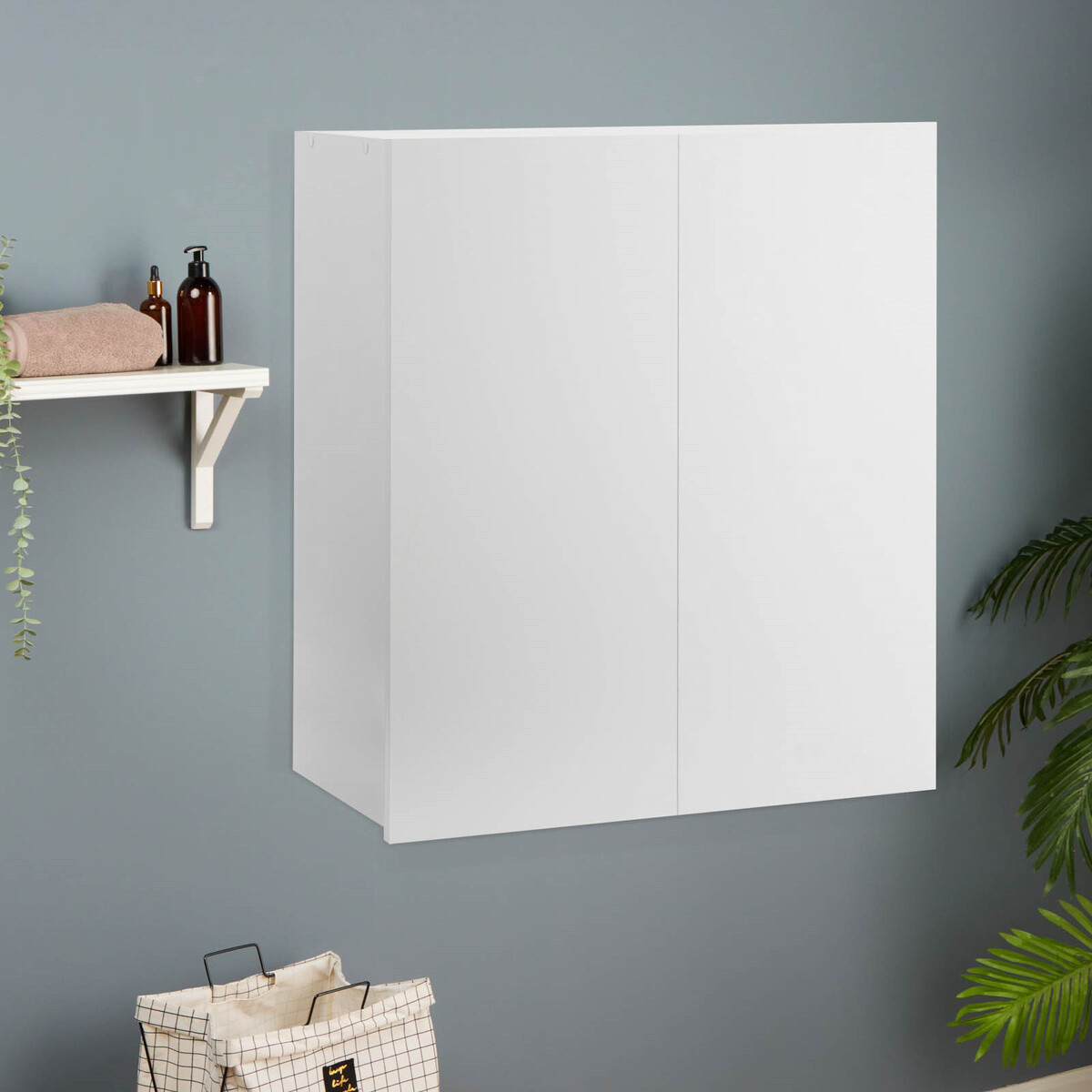 Шкаф подвесной для ванной комнаты №5, белый, 60 х 29 х 70 см шкаф для ванной комнаты со штангой белый 70 х 60 х 20 см