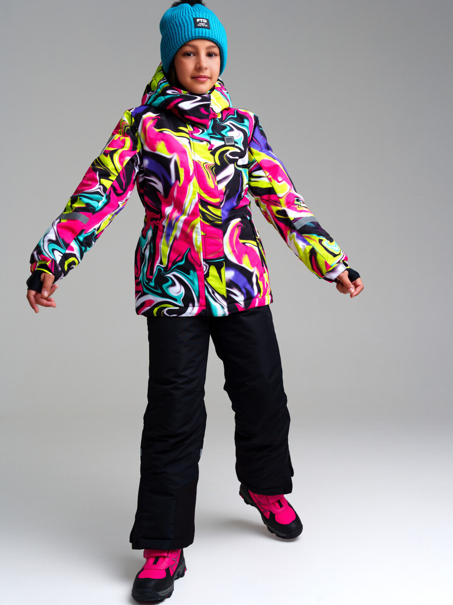 Куртка PLAYTODAY, размер рост 128 см, цвет разноцветный