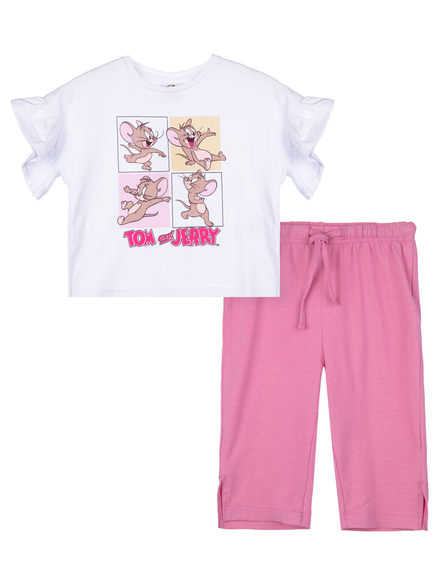 Комплект трикотажный фуфайка футболка бриджи пижама пояс брюки комплект трикотажный фуфайка футболка бриджи укороченные леггинсы пояс
