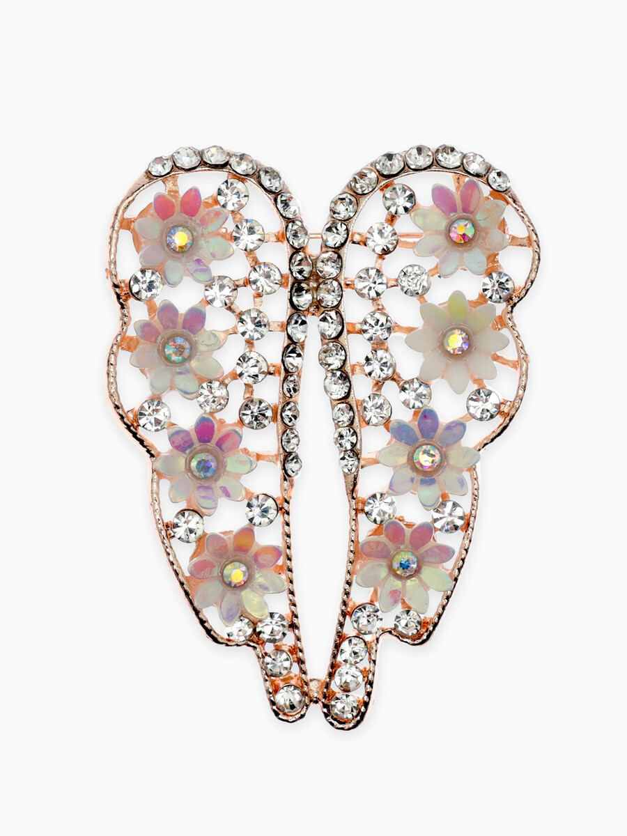 

Брошь, Разноцветный;розовый;белый