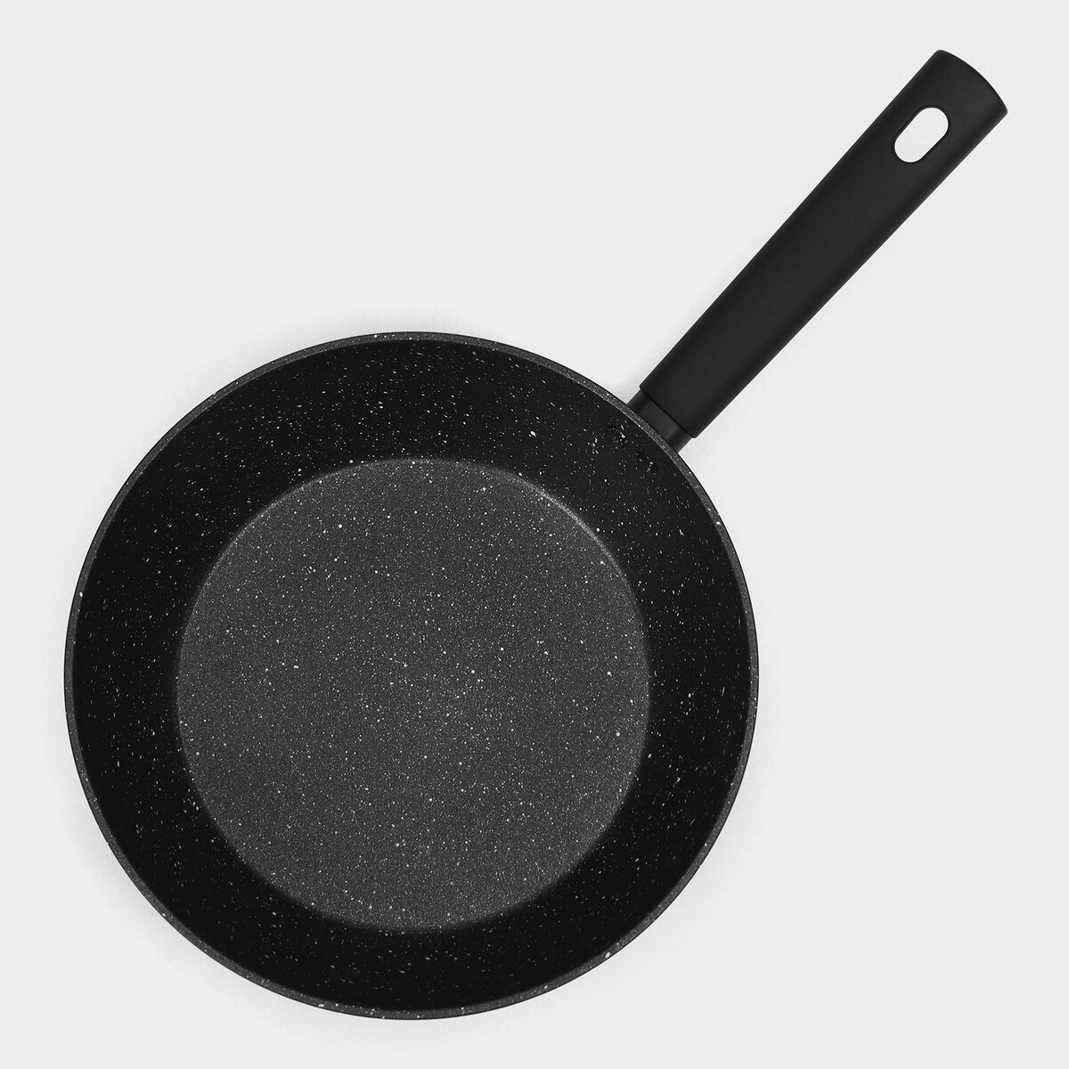 Сковорода с высоким бортом d=26 см, h=7.5см, Доляна, цвет черный 010015814 - фото 3