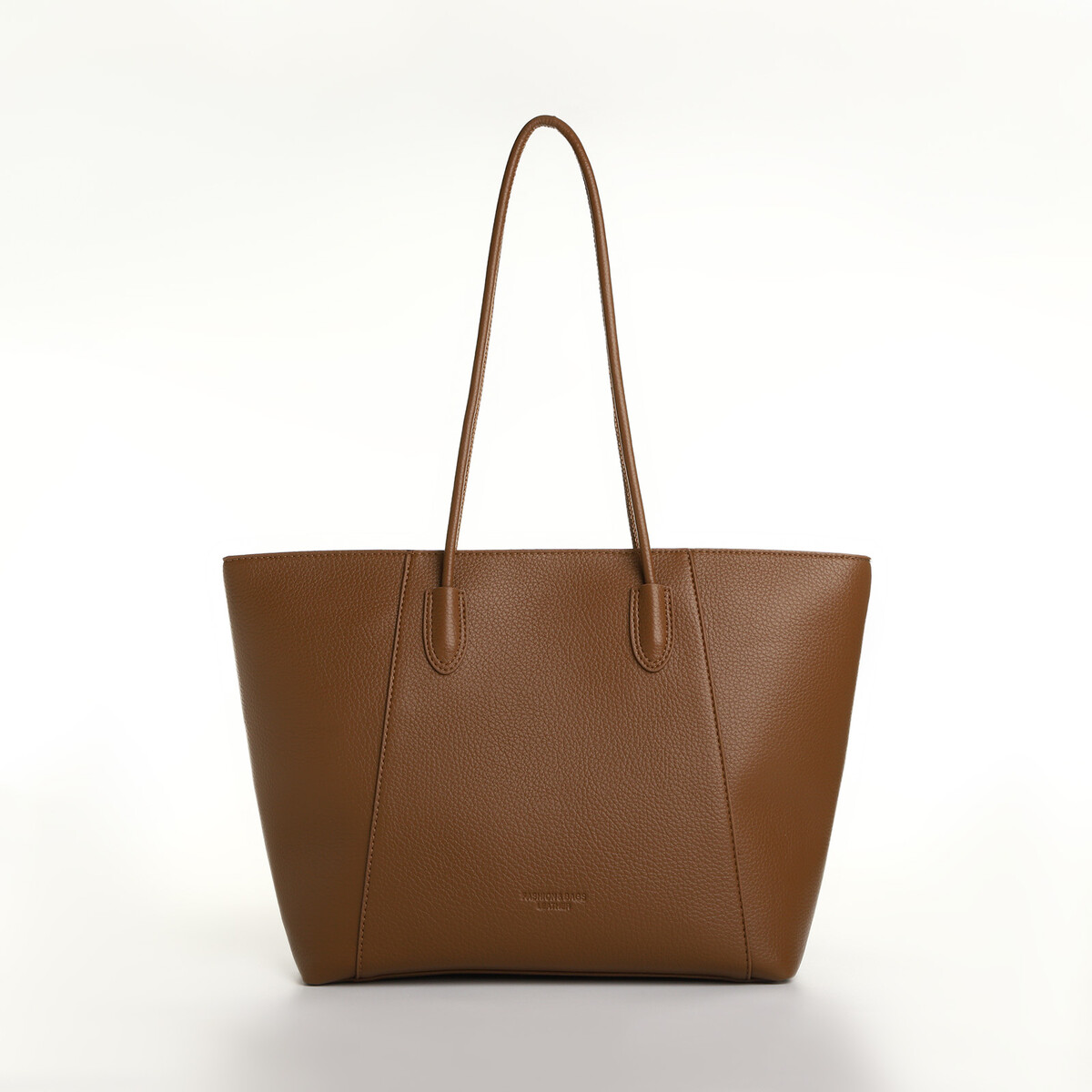 Сумка женская шопер на молнии, цвет коричневый сумка шопер на молнии коричневый