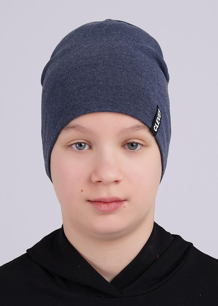 

Шапка, Синий;меланж т.синий