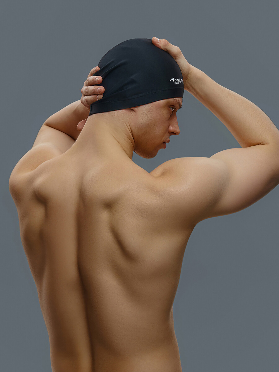 

Шапочка для плавания взрослая onlytop swim, непромокаемая, тканевая, обхват 54-60 см, цвет черный
