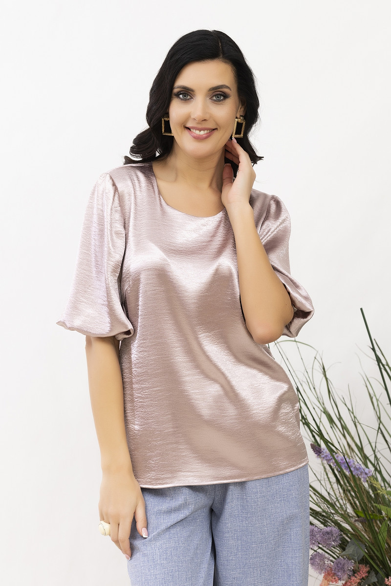 

Блуза, Бежевый;пудровый