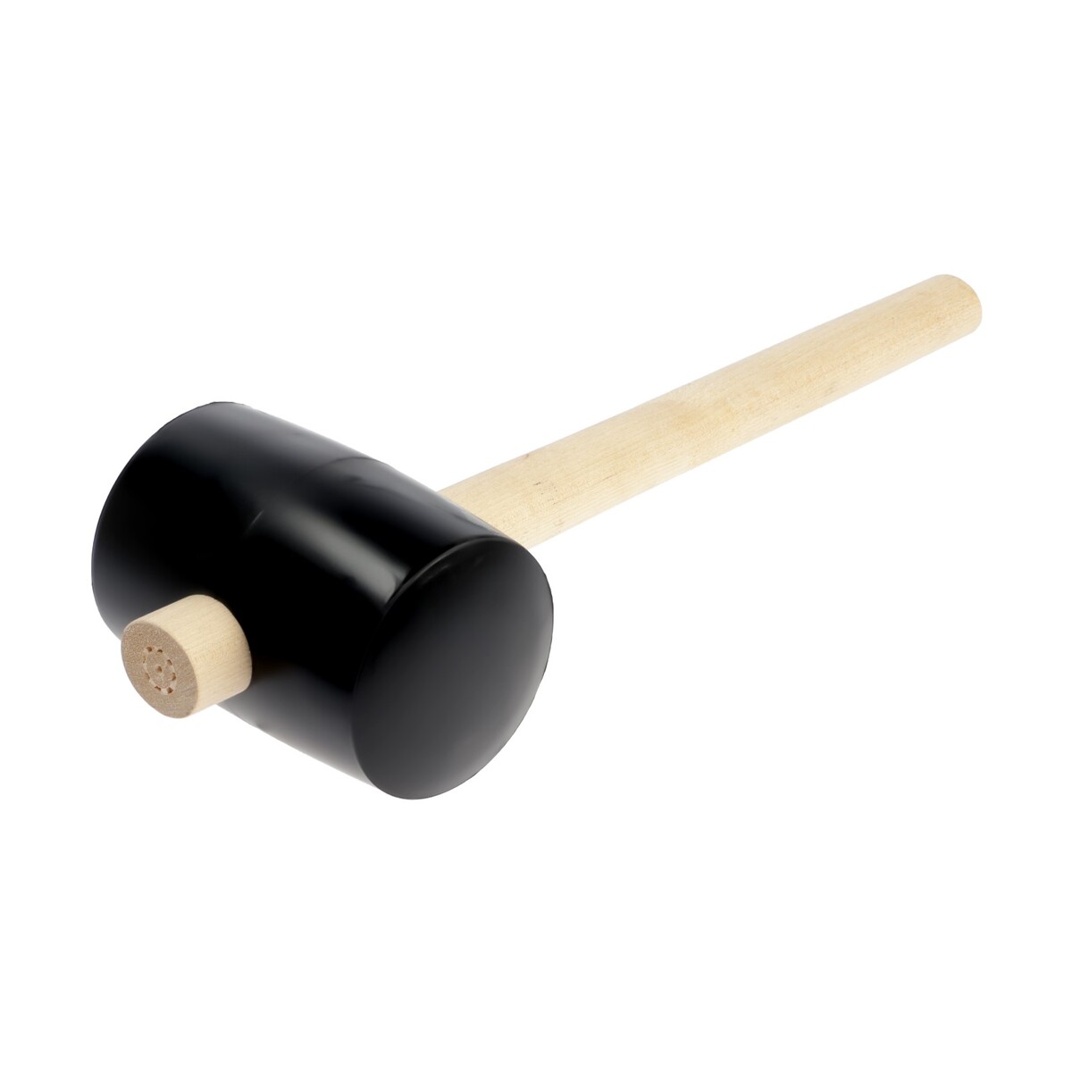 Киянка лом, деревянная рукоятка, черная резина, 90 мм, 1000 г киянка тундра деревянная рукоятка черная резина 450 г