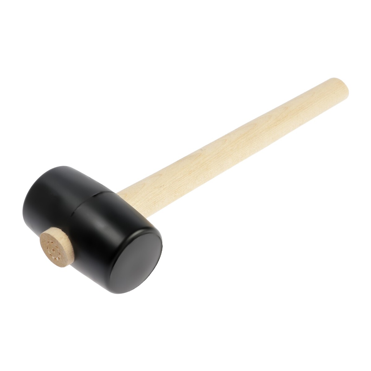 Киянка лом, деревянная рукоятка, черная резина, 55 мм, 300 г киянка лом деревянная рукоятка черная резина 65 мм 500 г