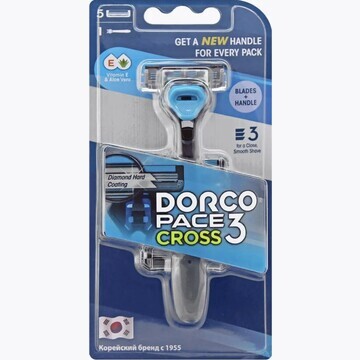 DORCO PACE3 CROSS (станок+5'S) система с